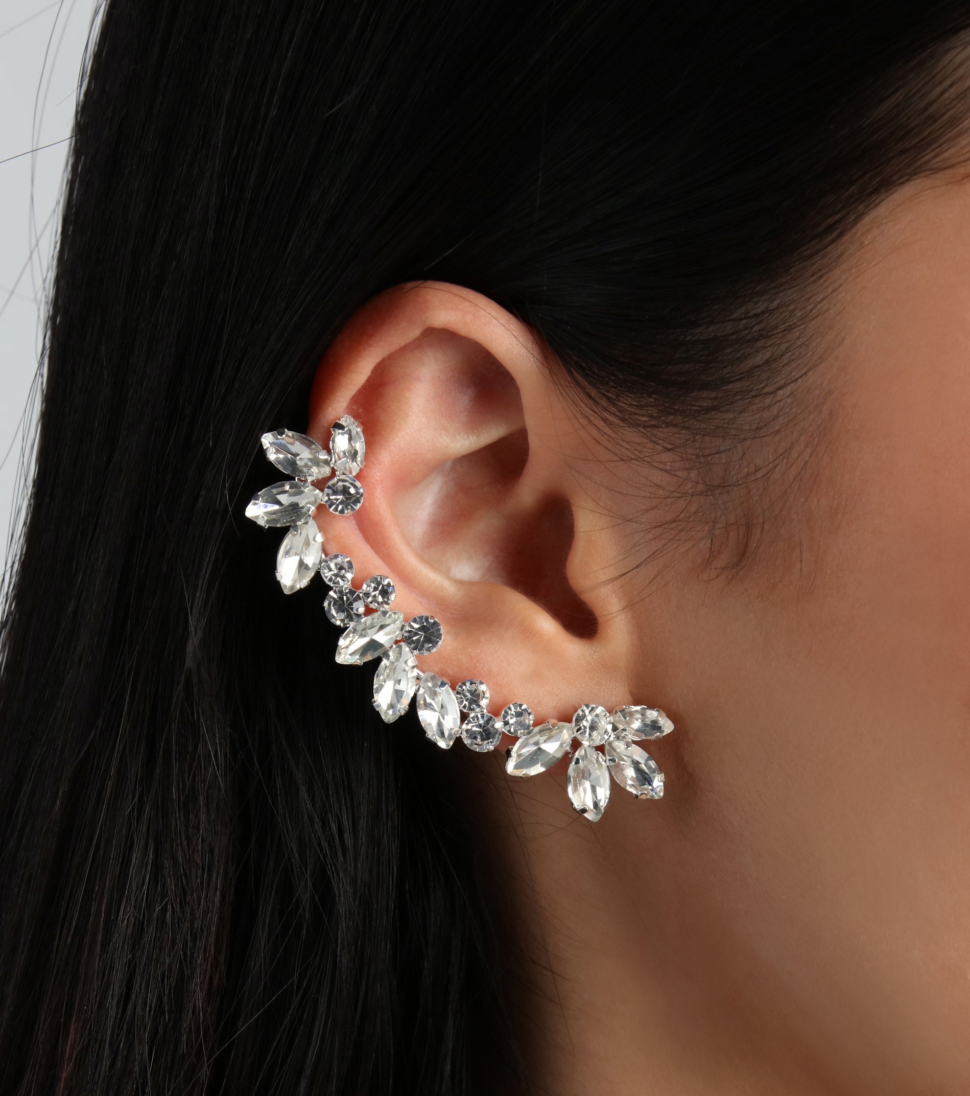 Dramatic Radiance Rhinestone Ear Crawler