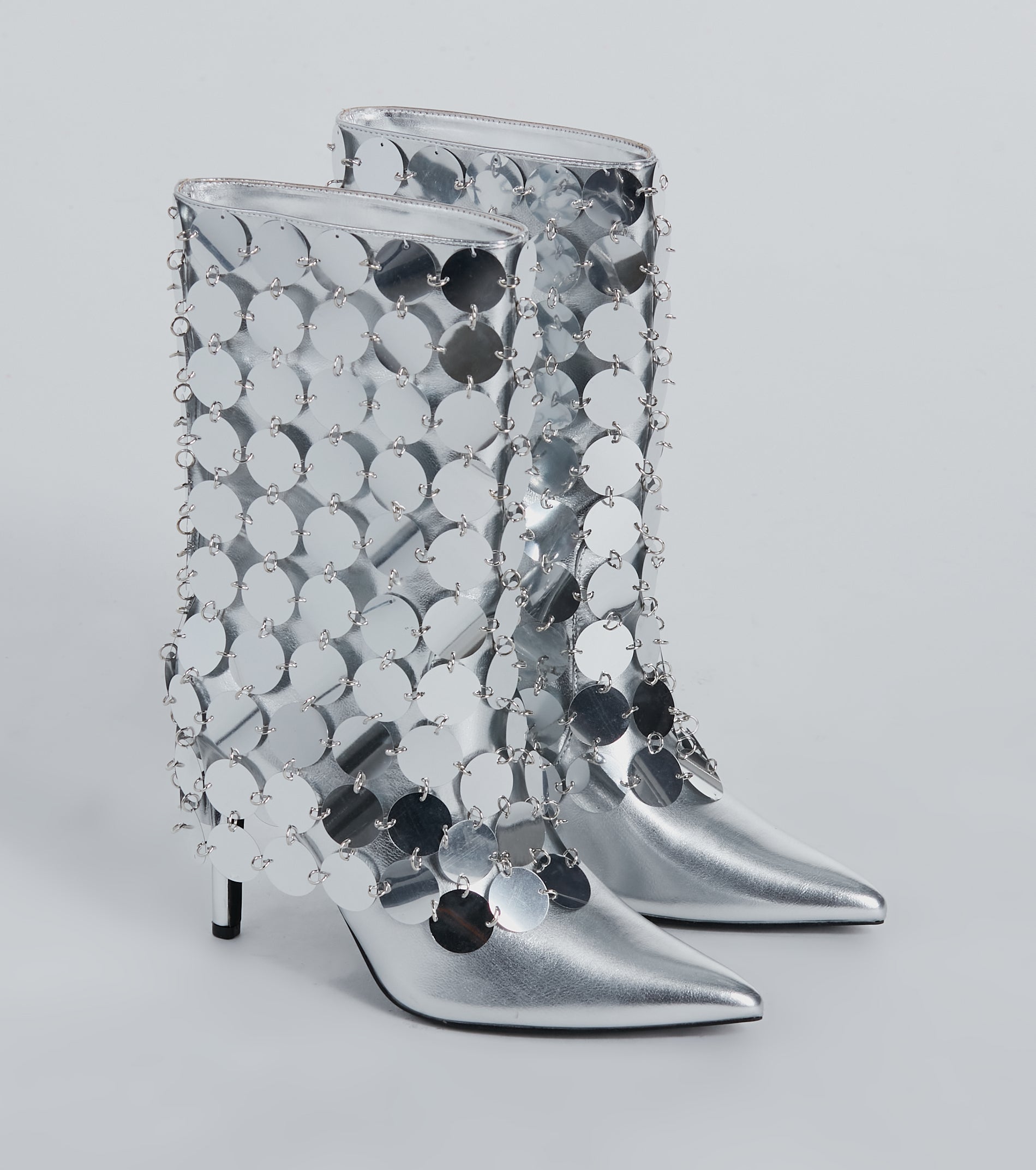 Flashy Glam Sequin Stiletto Boots