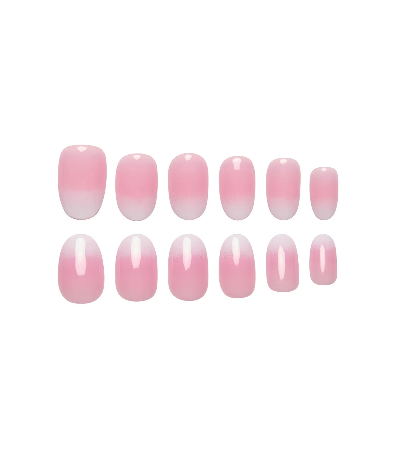 Colored French Manicure Press On Nail Kit