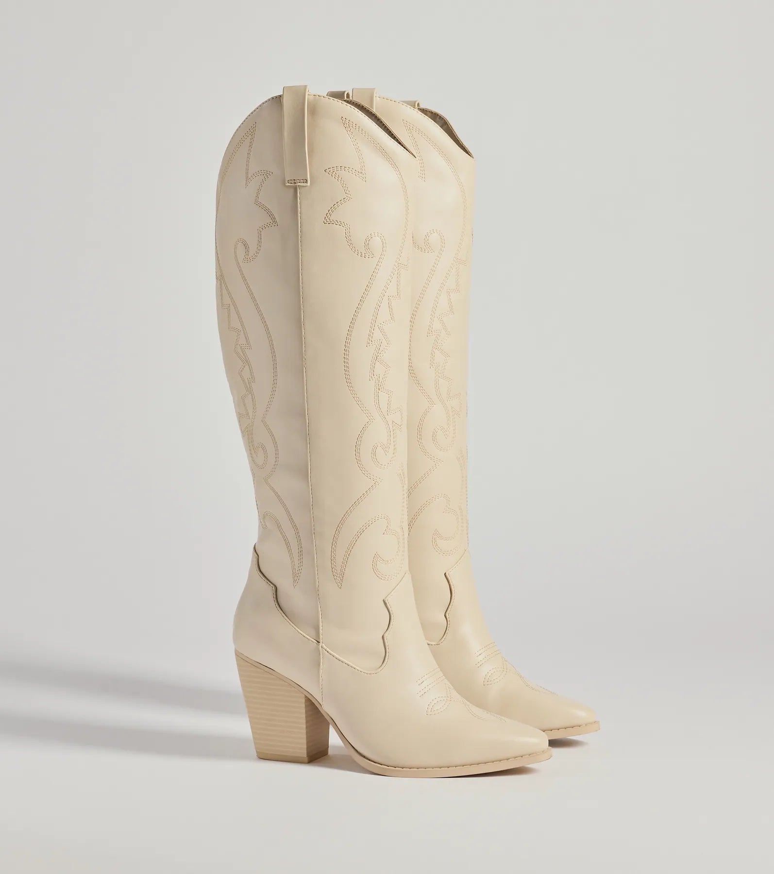 Western Flair Under-The-Knee Boots