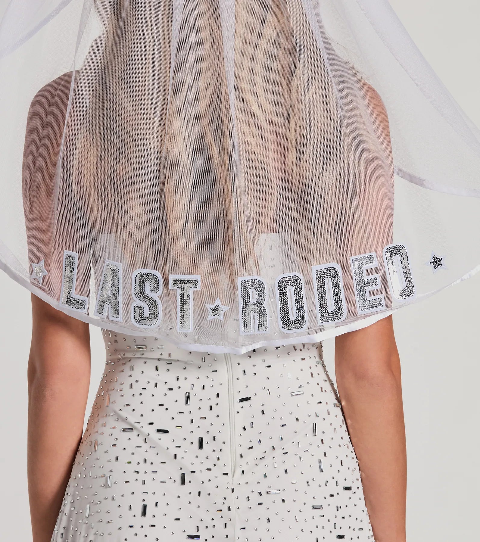 Last Rodeo Sequin Mesh Veil