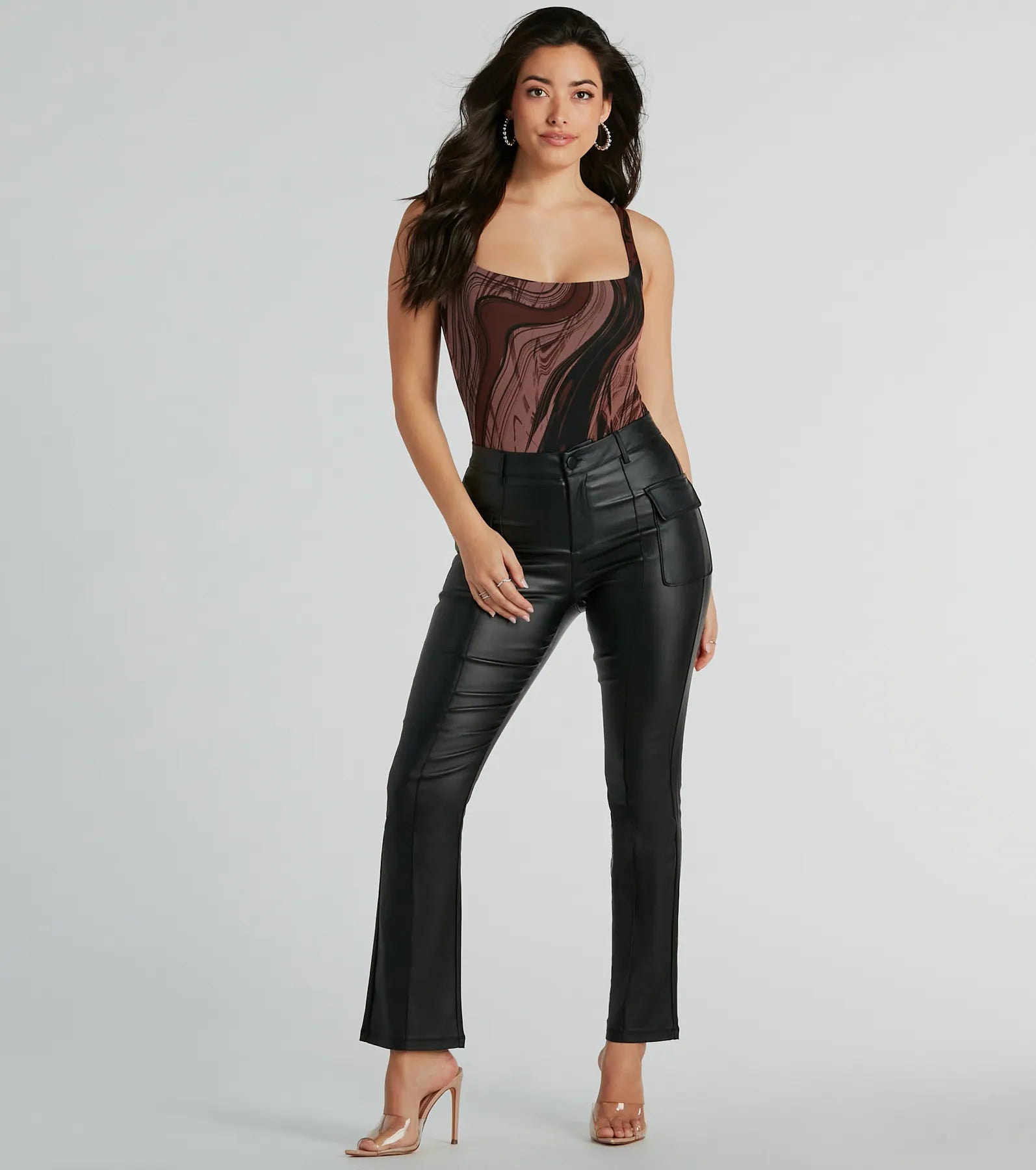 Of The Moment Straight-Leg Faux Leather Pants