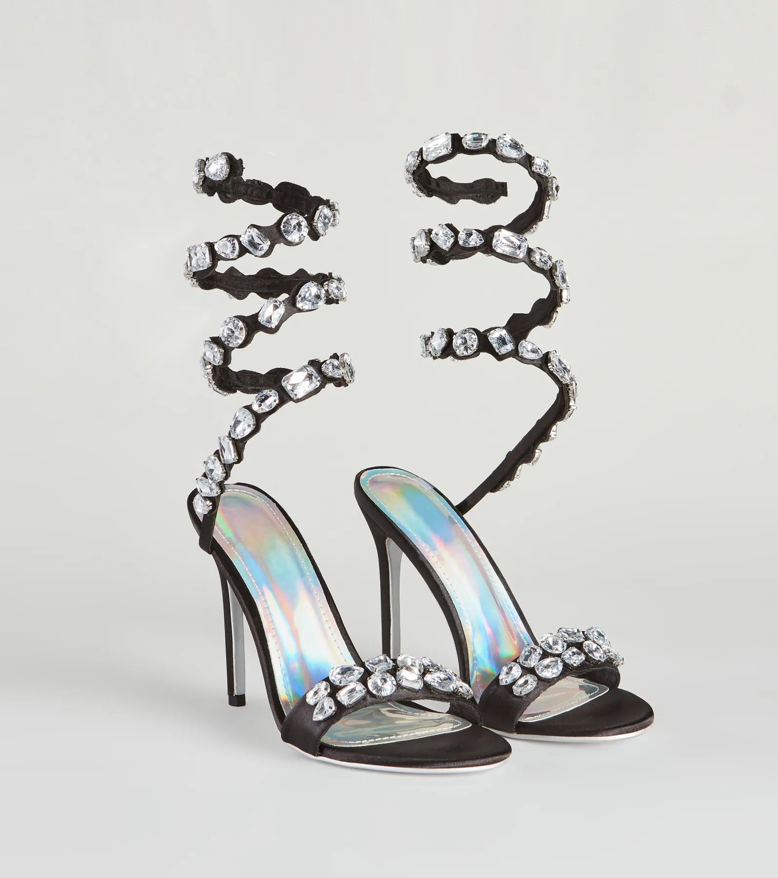 I Like Big Gems Spiral Stiletto Heels