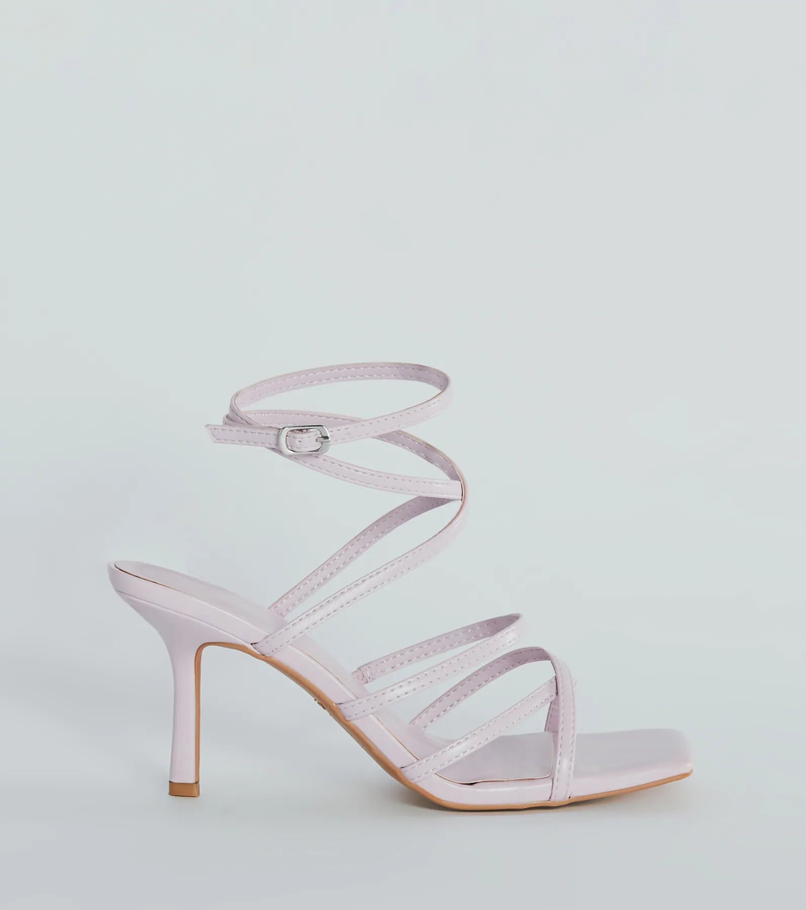 On Repeat Strappy Faux Leather Stiletto Heels