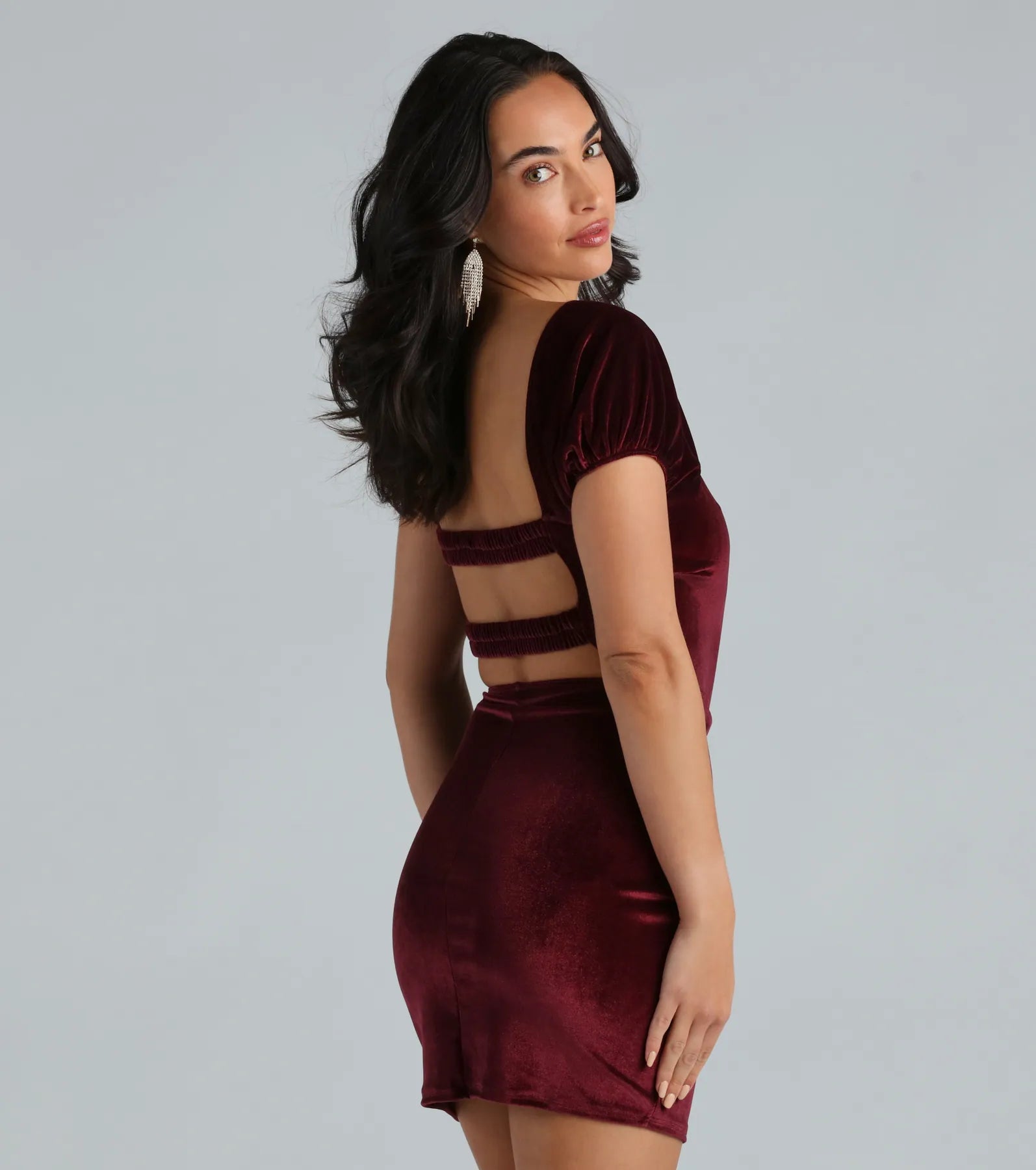 That Luxe Look Velvet Bodycon Mini Dress