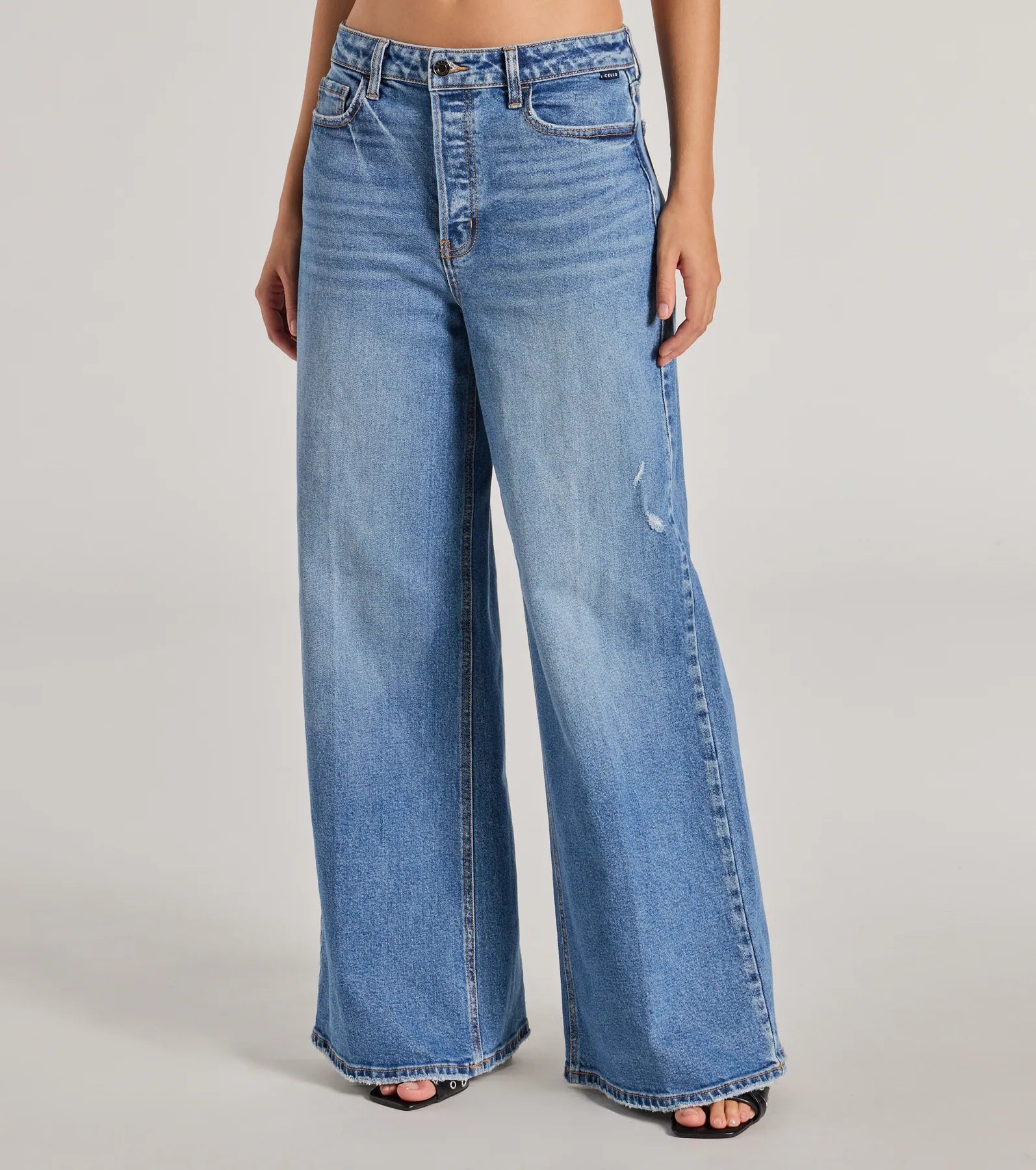 Effortless Fave Mid-Rise Wide-leg Jeans