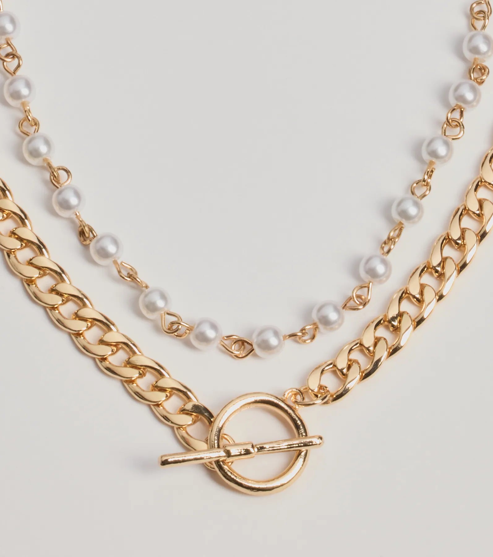 Sleek Glam Two-Pack Chain Necklace Set