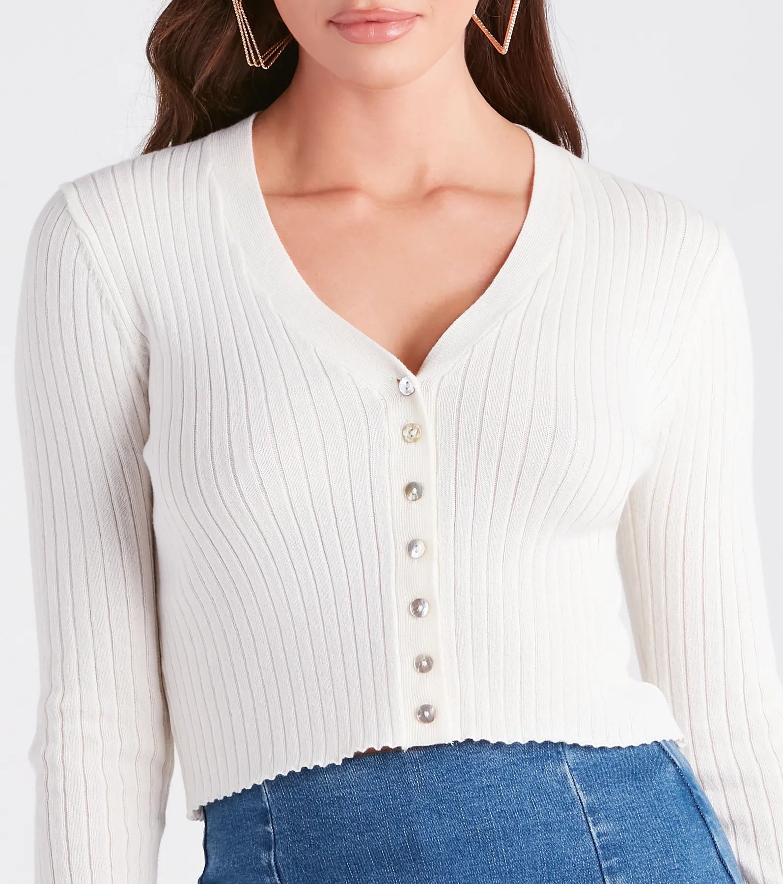 The It Knit Crop Cardigan Sweater