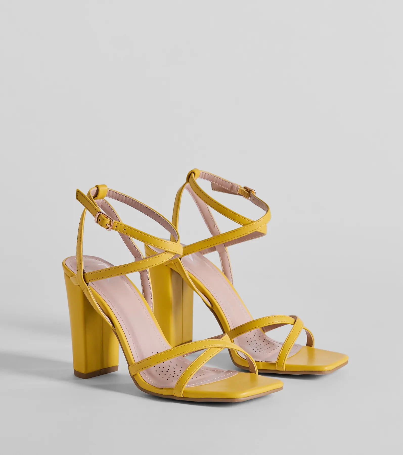 Stunning Summer Daze Strappy Block Heels