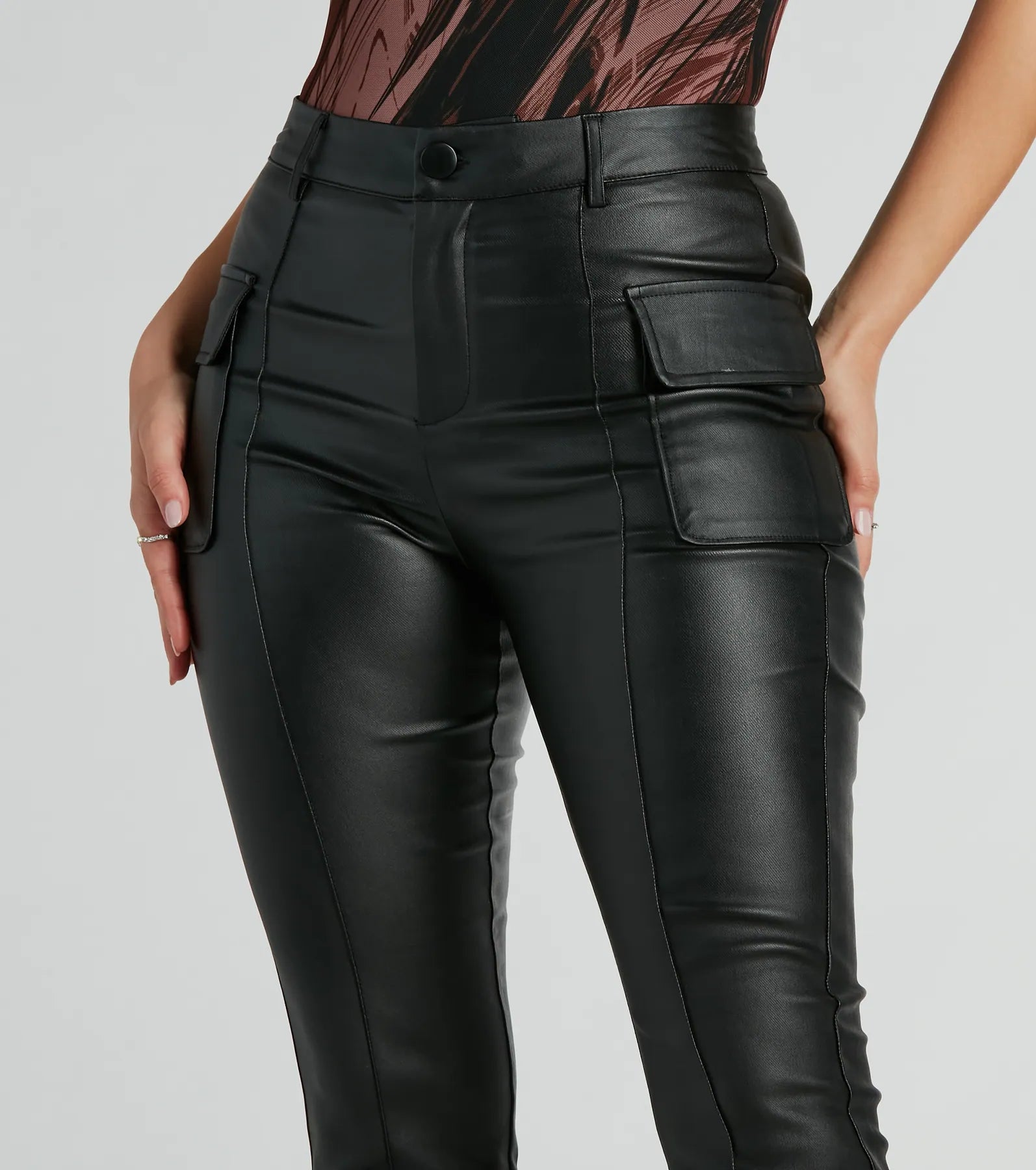 Of The Moment Straight-Leg Faux Leather Pants