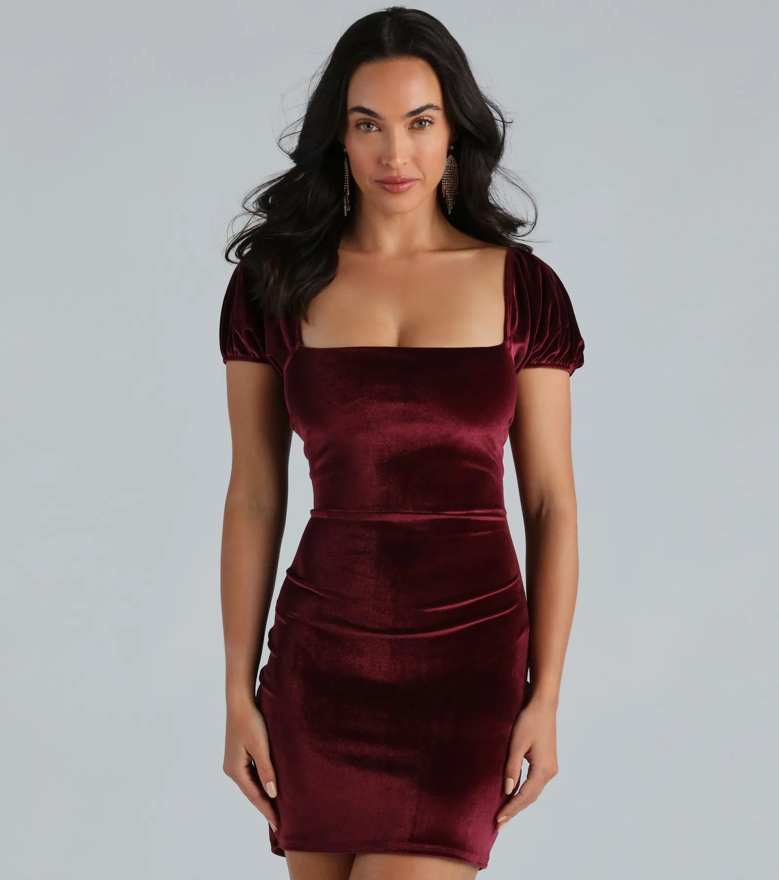 That Luxe Look Velvet Bodycon Mini Dress