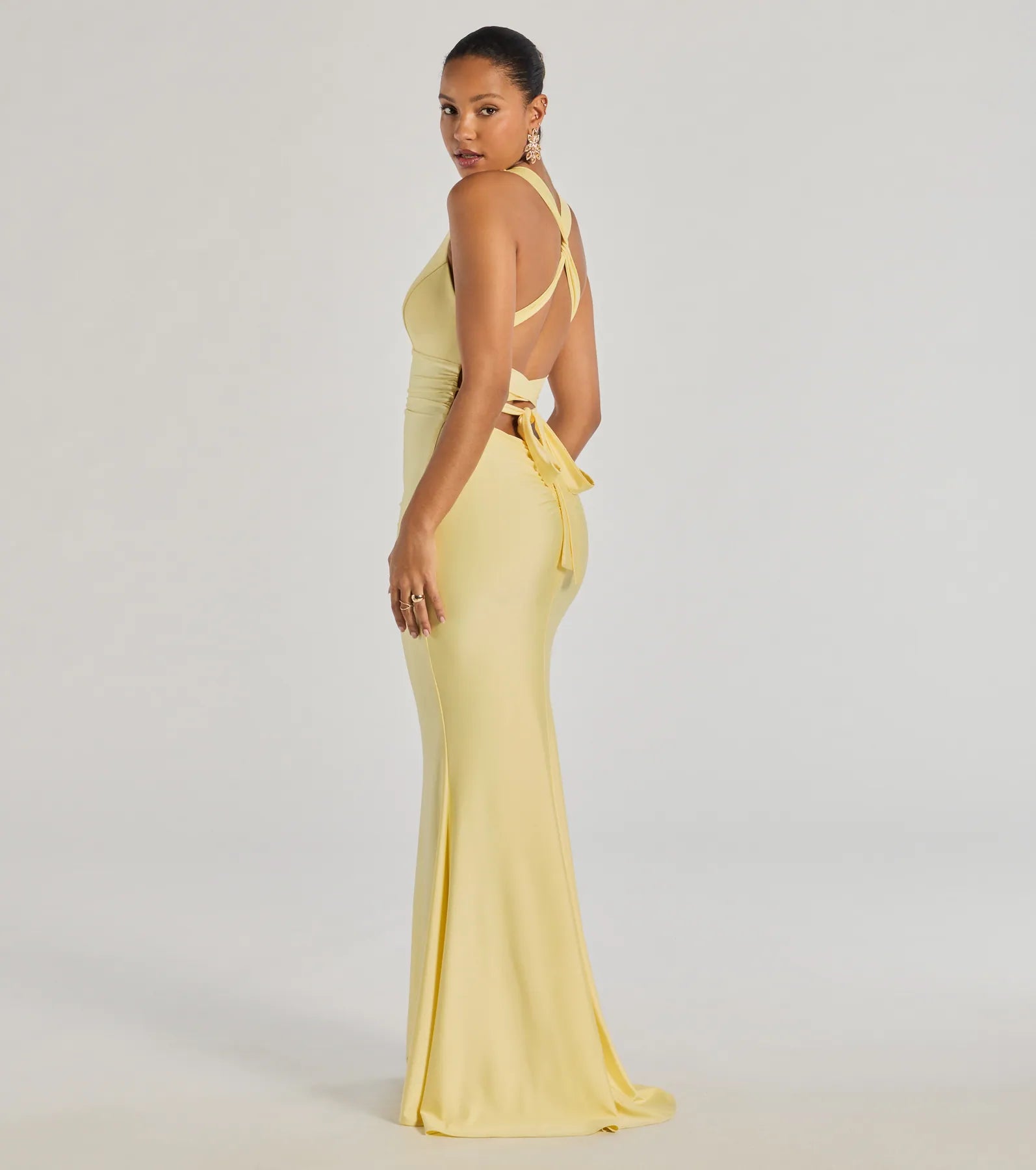 Jianne Formal Lace-Up Back Long Dress