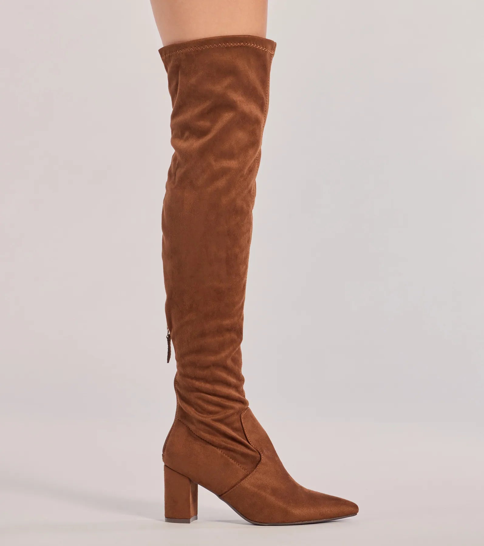 Feelin' Fab Faux Suede Over-The-Knee Boots