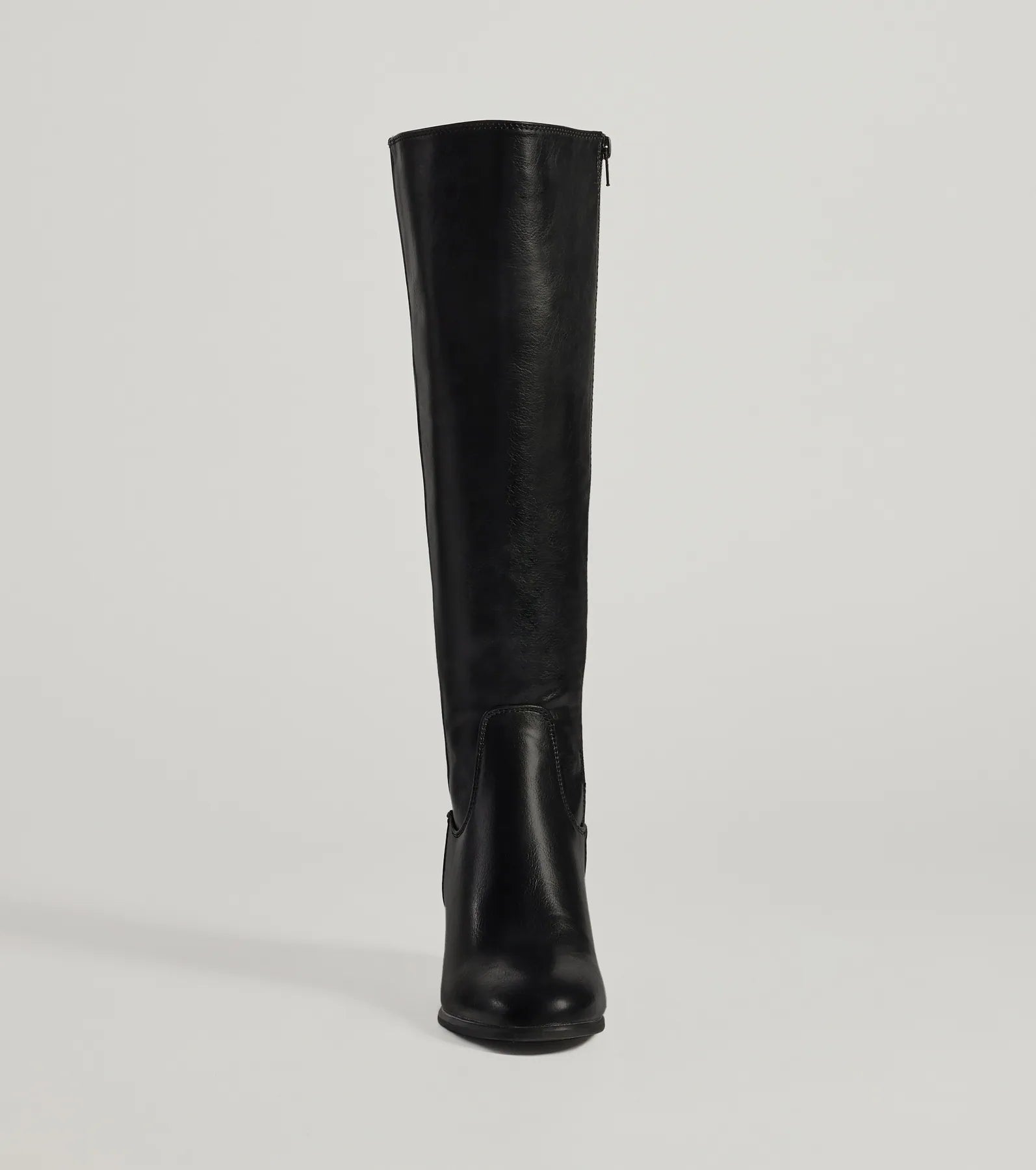 Chic Strides Faux Leather Under-The-Knee Boots