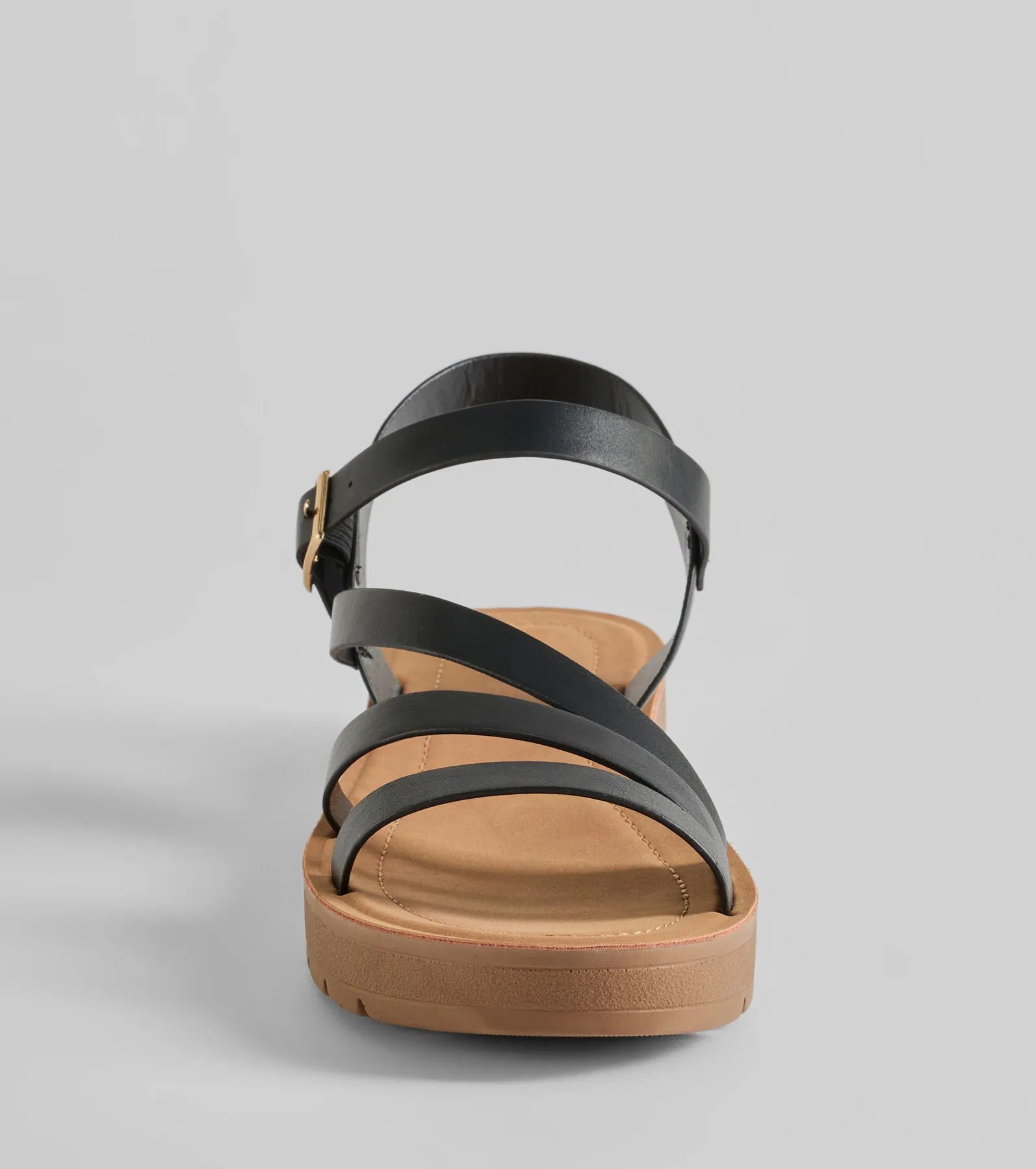 Wrap Around The Block Strappy Platform Sandals