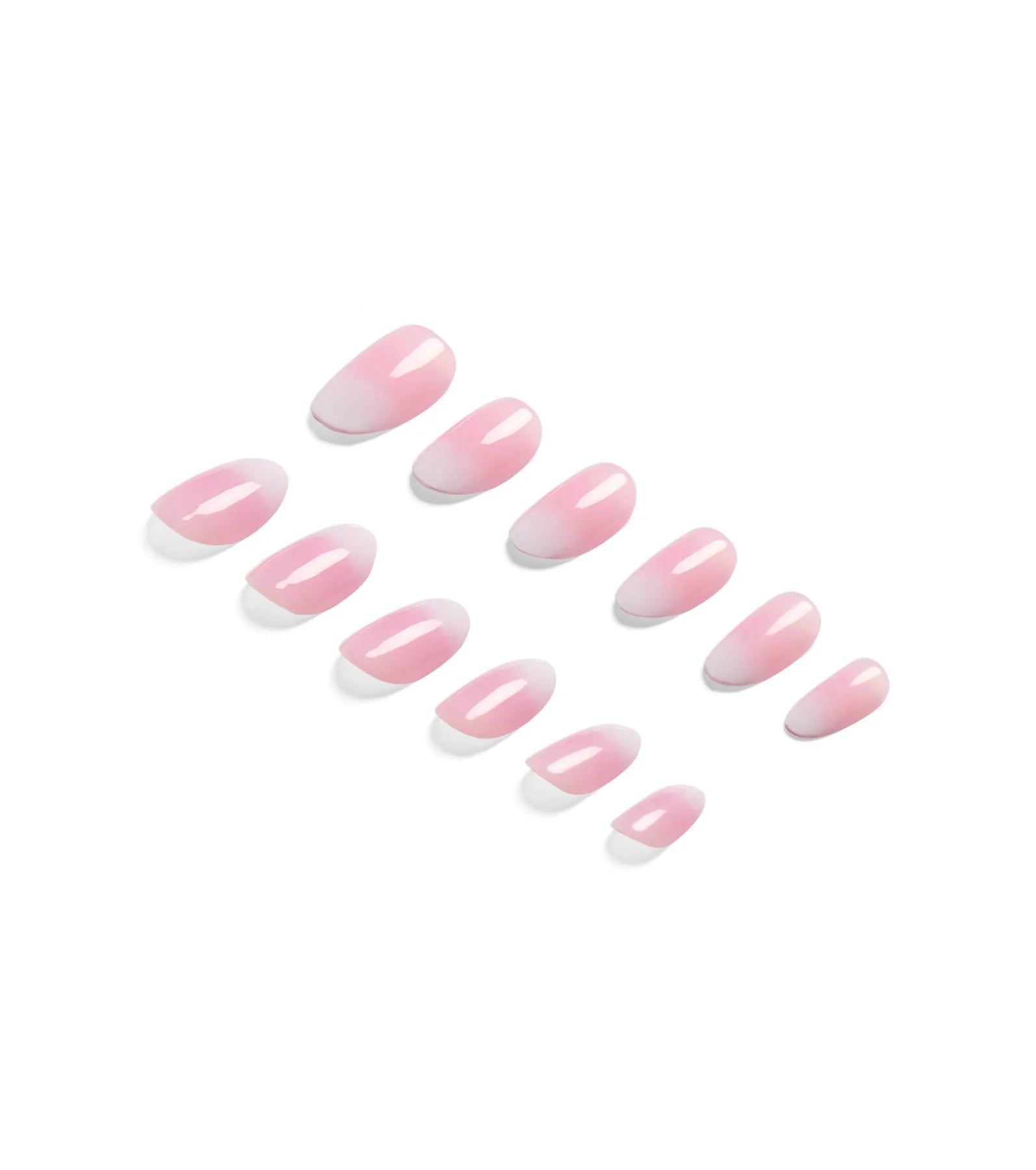 Colored French Manicure Press On Nail Kit