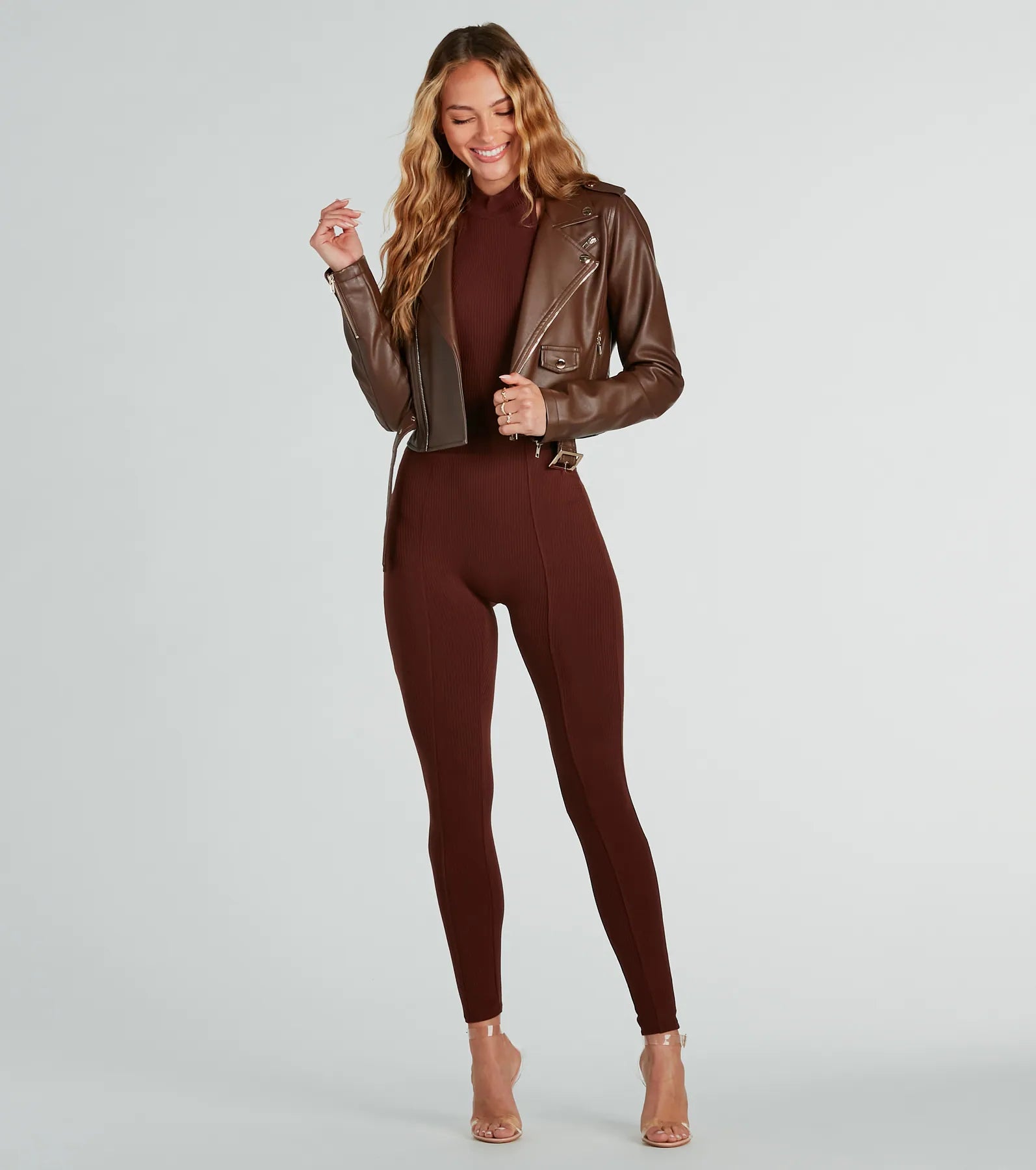 So Essential Halter Rib Knit Jumpsuit