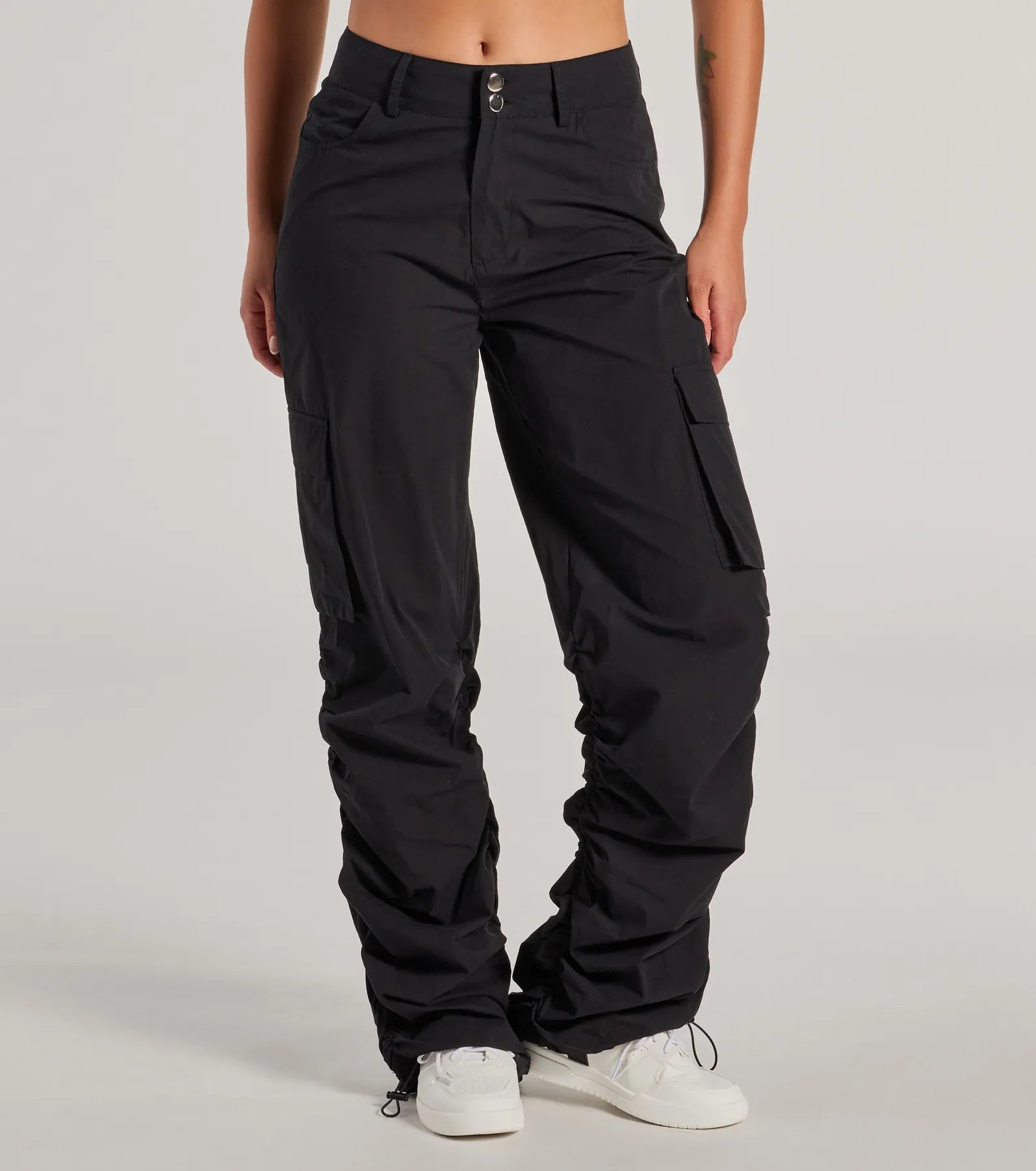 Good Vibes Era Mid-Rise Twill Cargo Pants