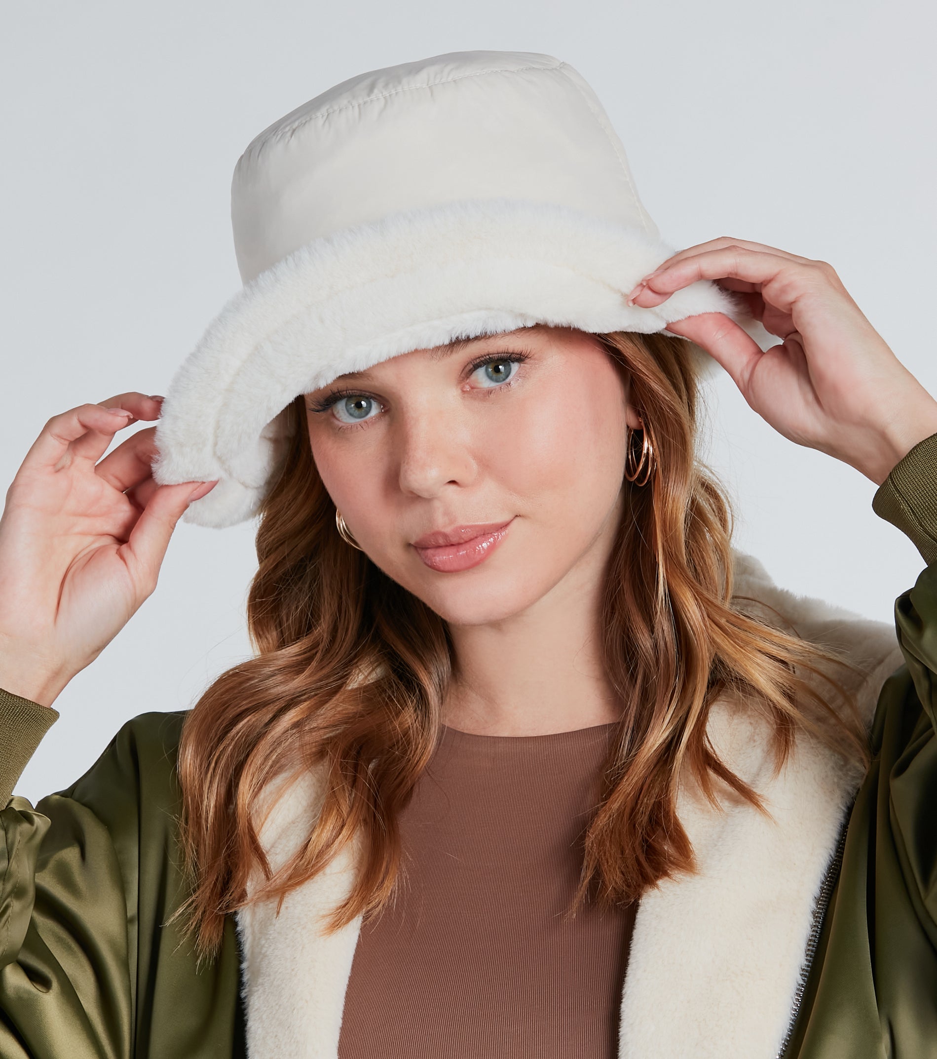 Winter Babe Reversible Faux Fur Bucket Hat