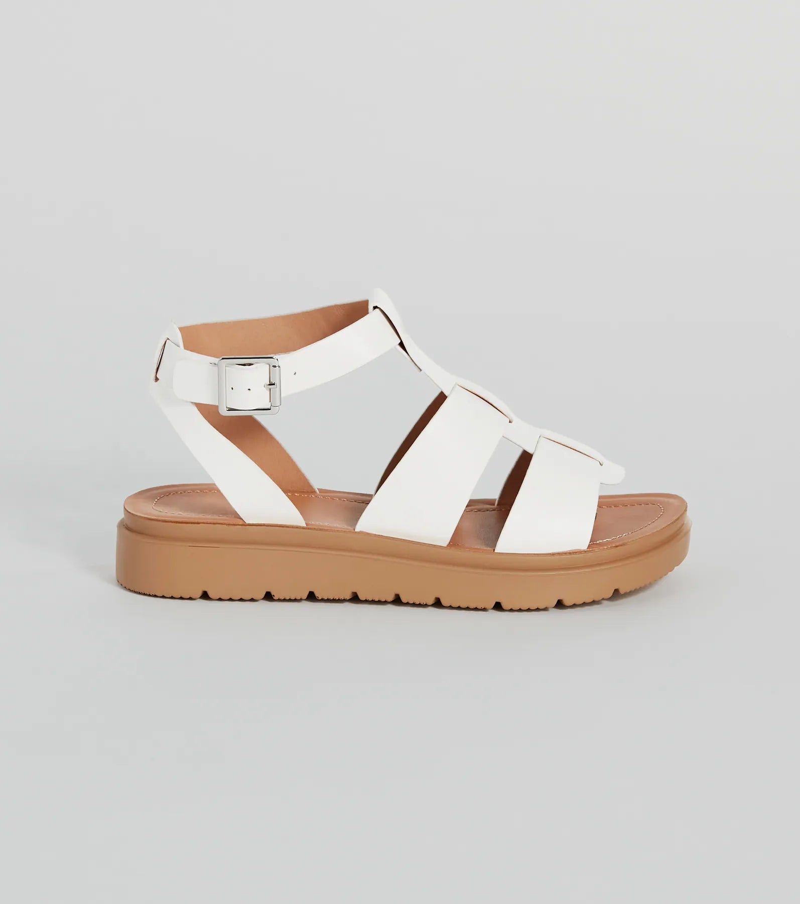 Next Level Gladiator Flat Platform Sandals