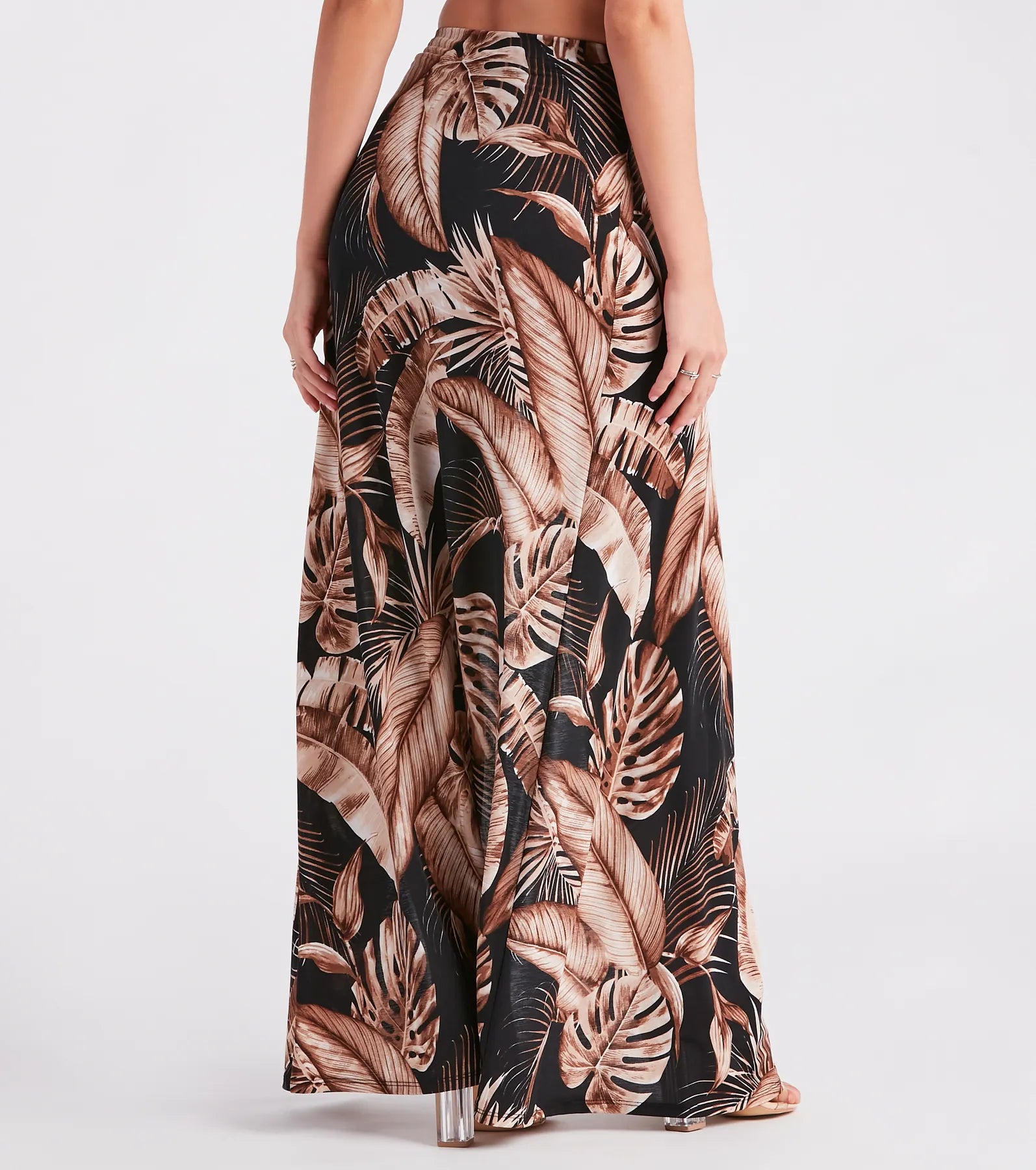 Vacay State Of Mind Tropical Slit Maxi Skirt