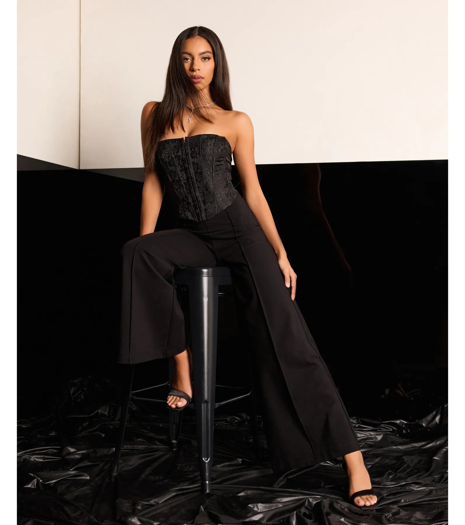 Classic And Chic Wide-Leg Trouser Pants