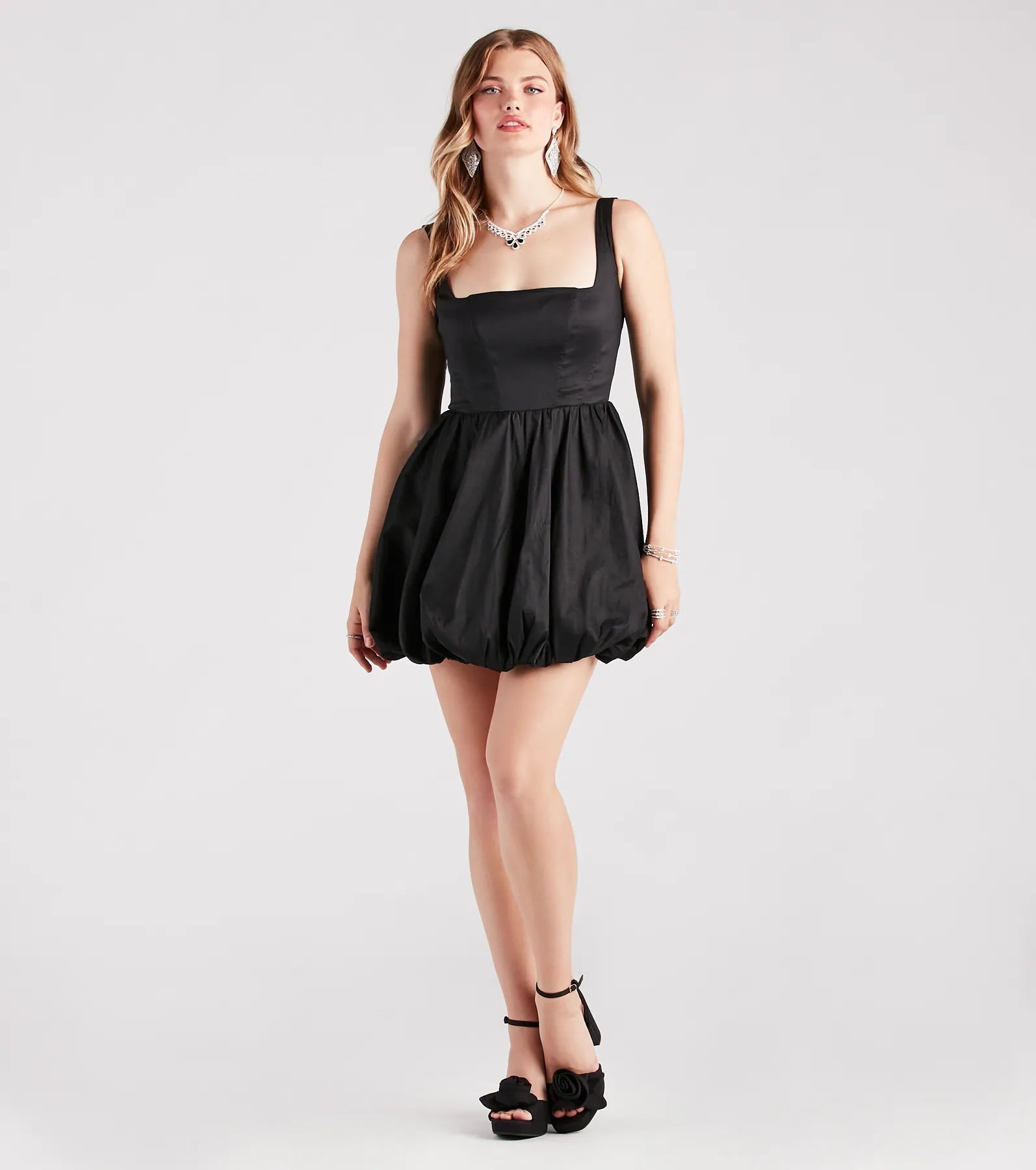 Tegan Taffeta Corset Party Bubble Dress