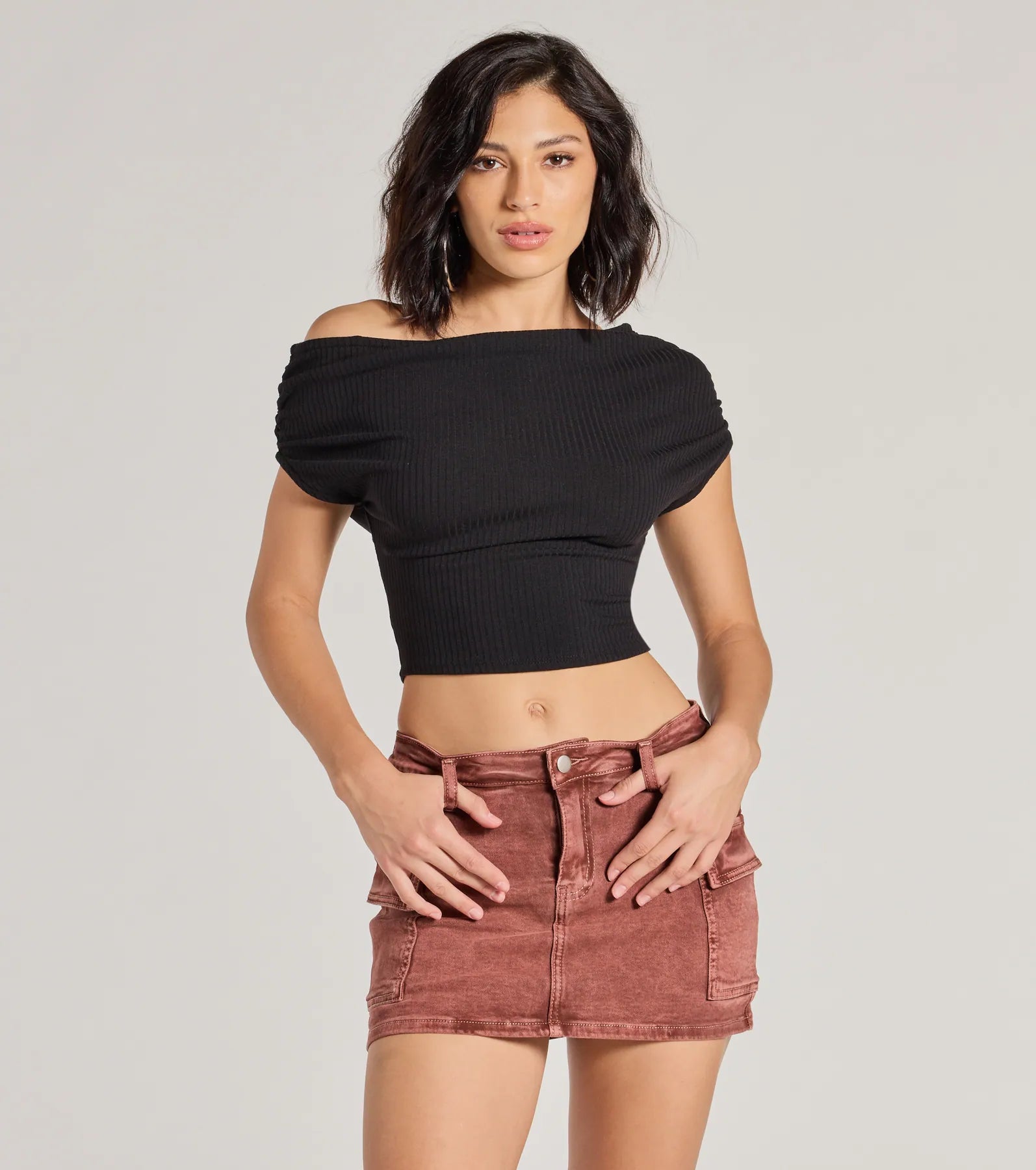 Raise the Bar Mid-Rise Cargo Skort