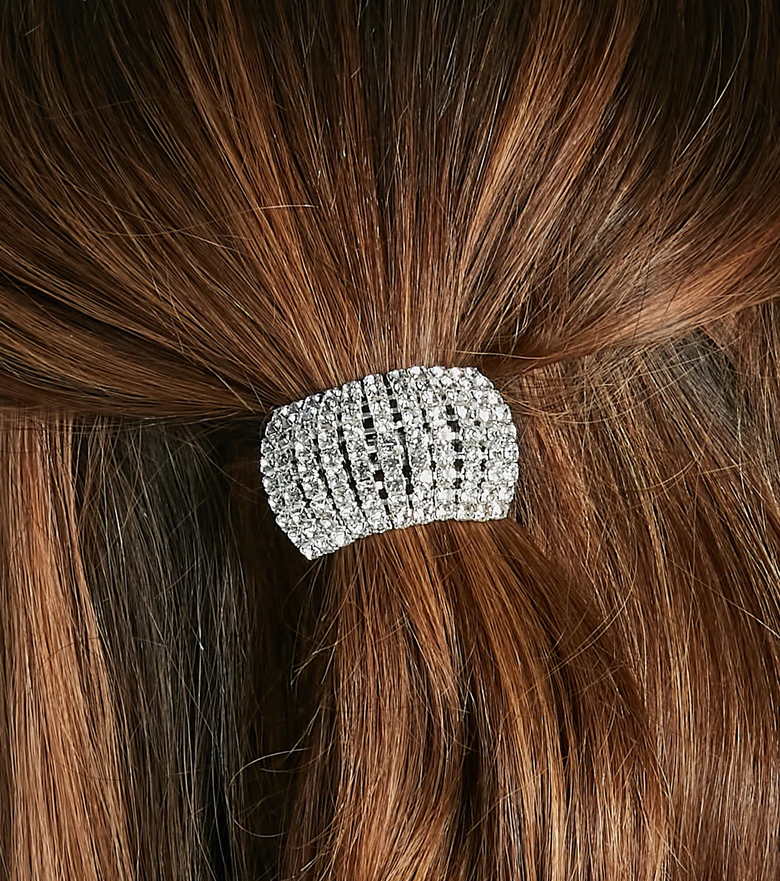 Glam Things Up Rhinestone Elastic Hair Tie