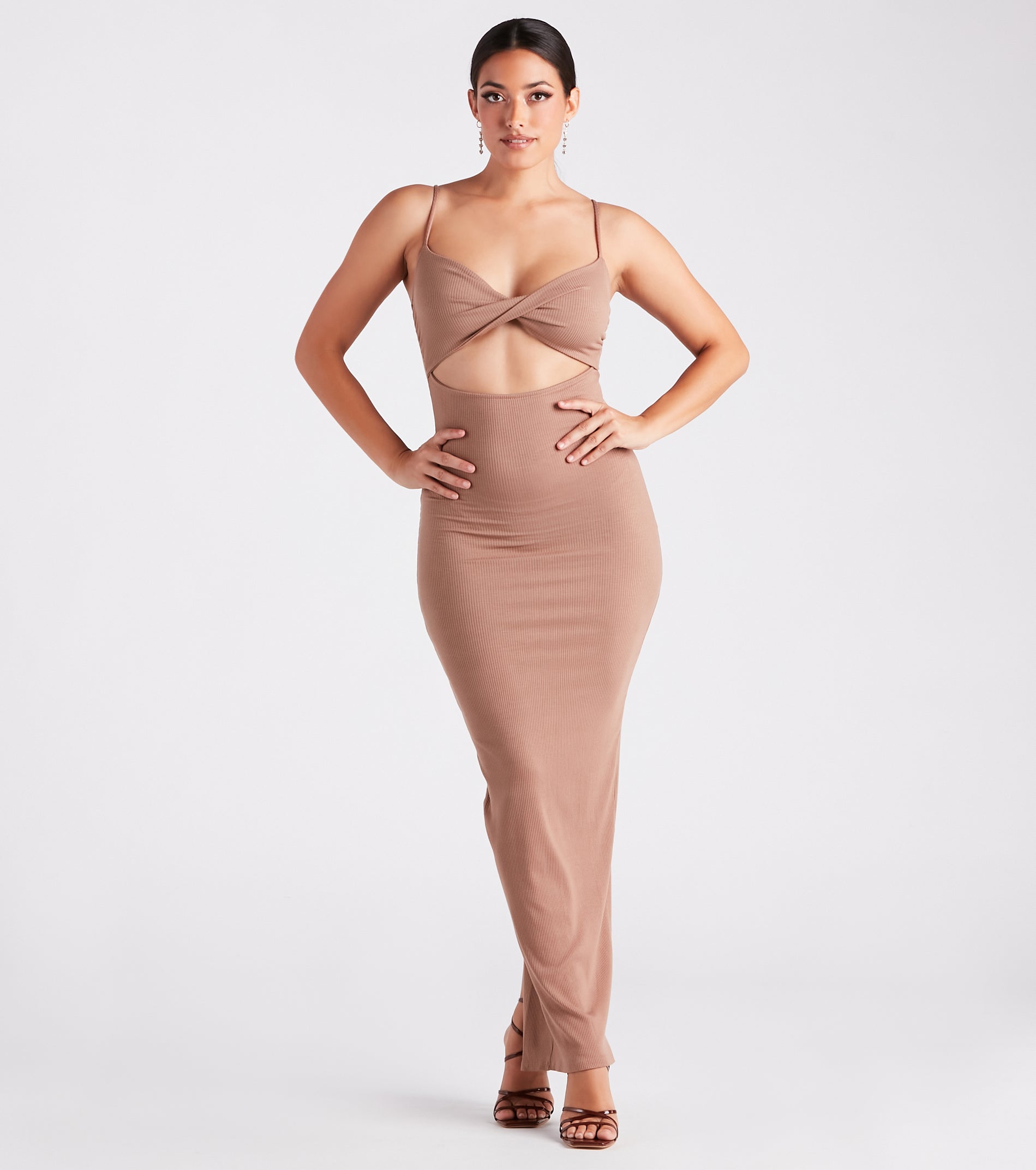 Casual Sultry Vibes Cutout Maxi Dress