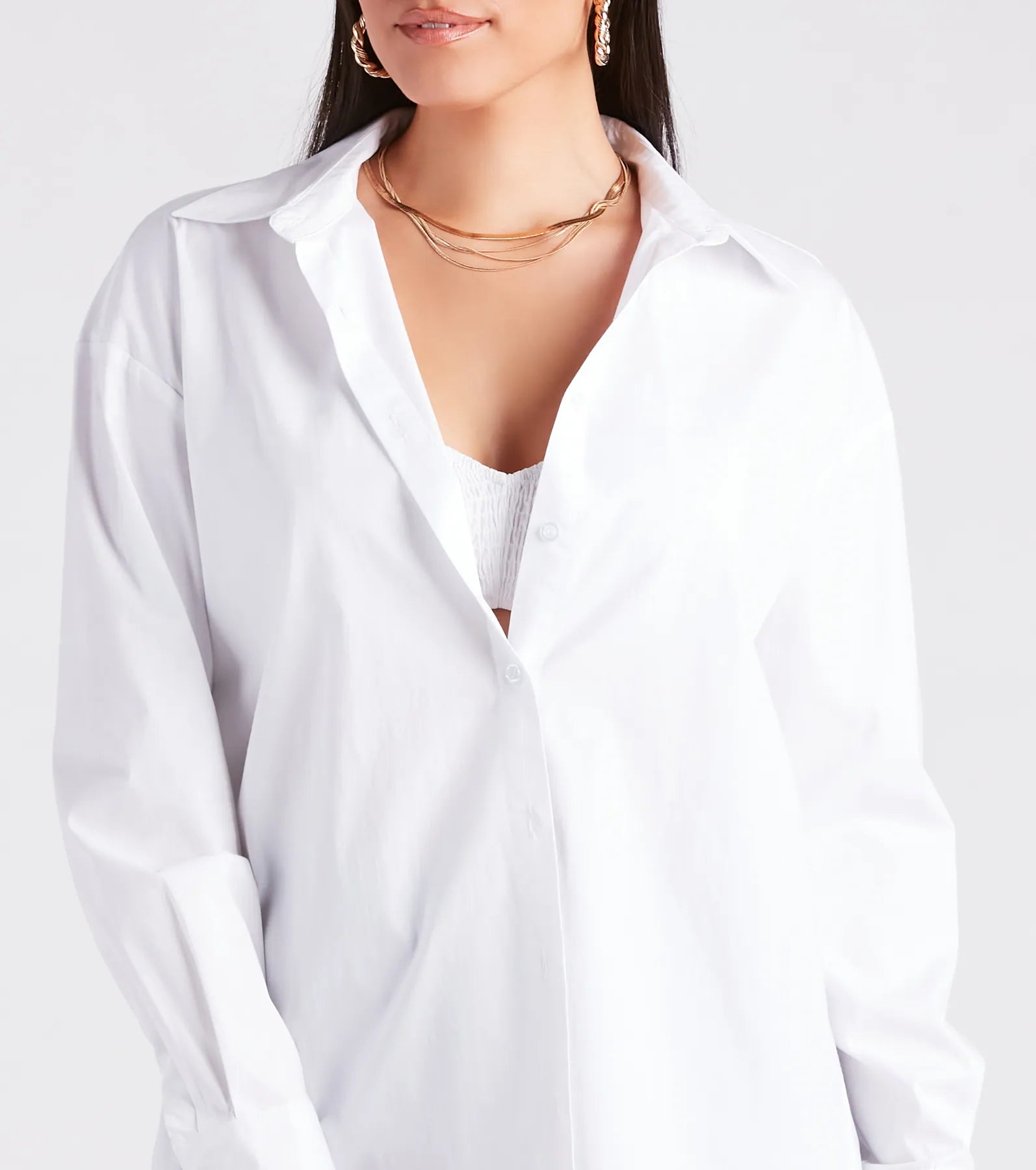 Beachside Beauty Button-Down Top