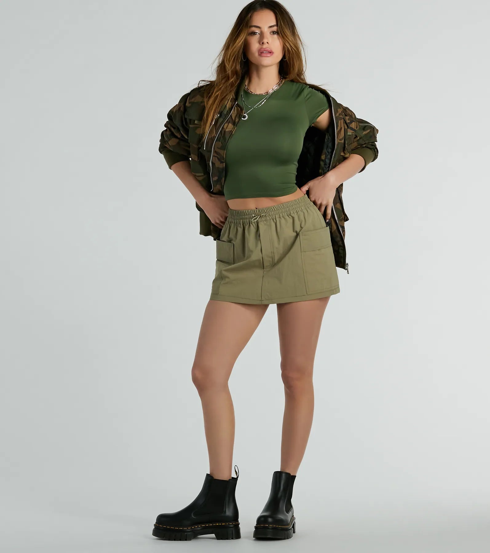 Taking Flight Cargo Mini Skort