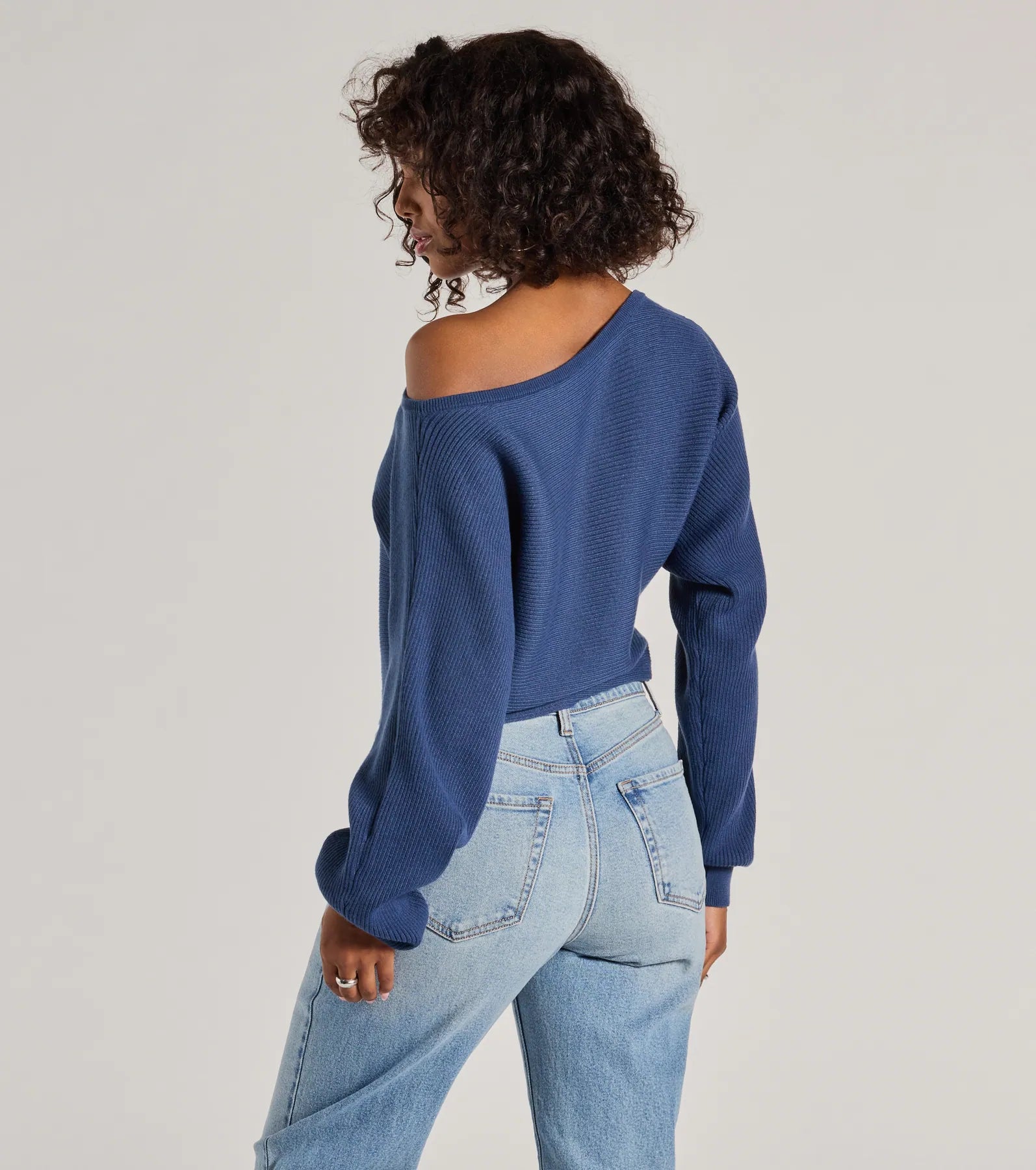 Cozy Cutie Ribbed Knit Boat Neck Sweater