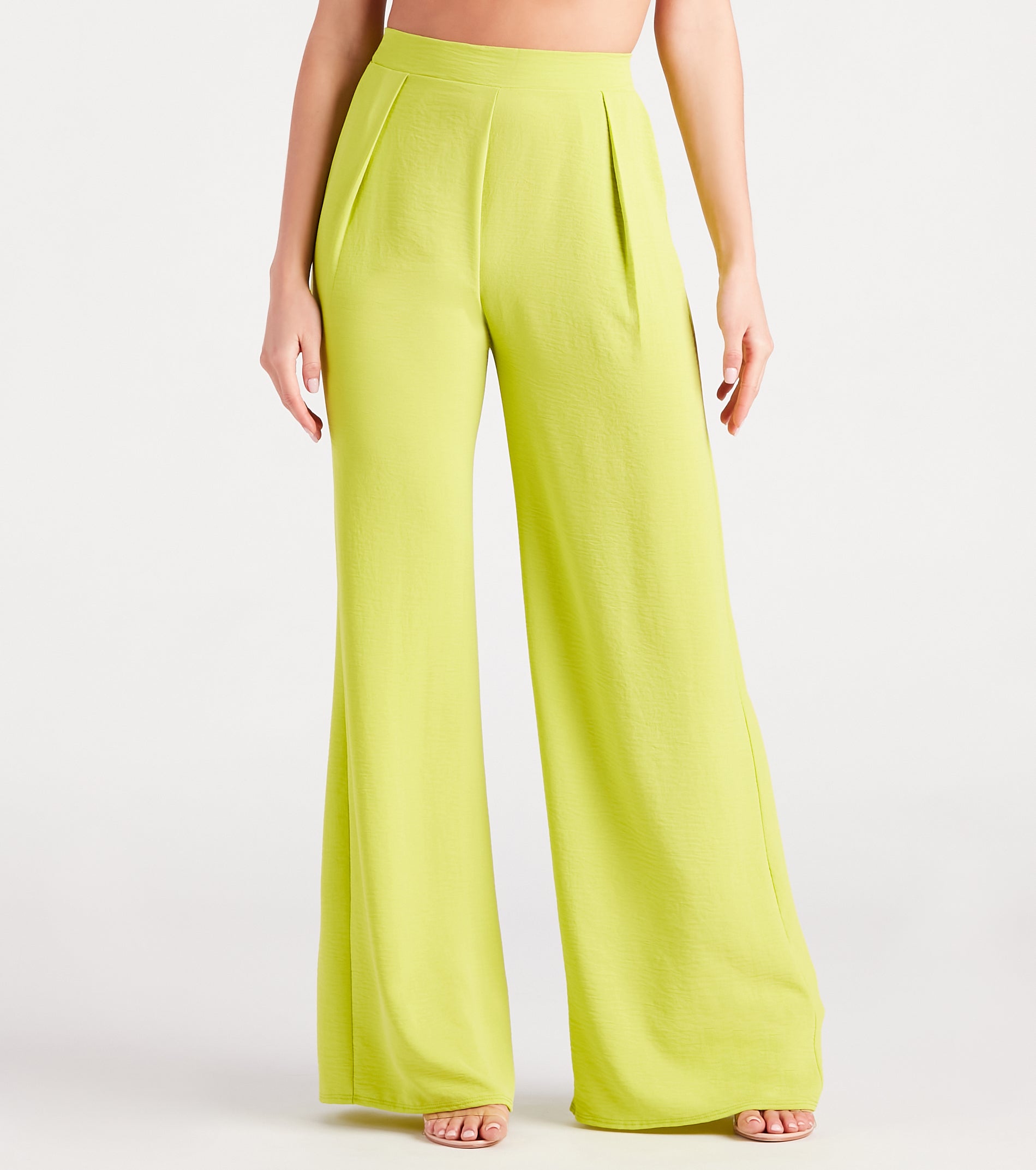 Weekend Chic High Waist Wide-Leg Pants