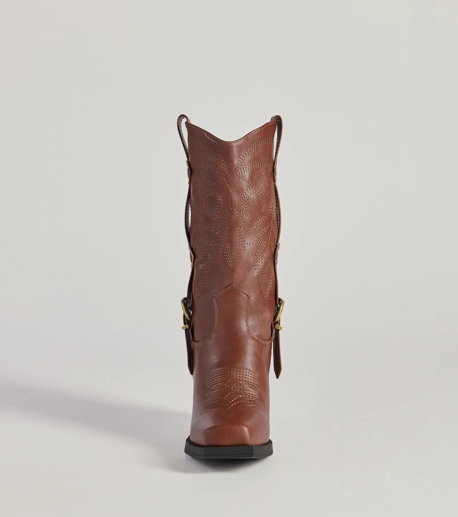 Homestead Chic Western Faux Leather Boots