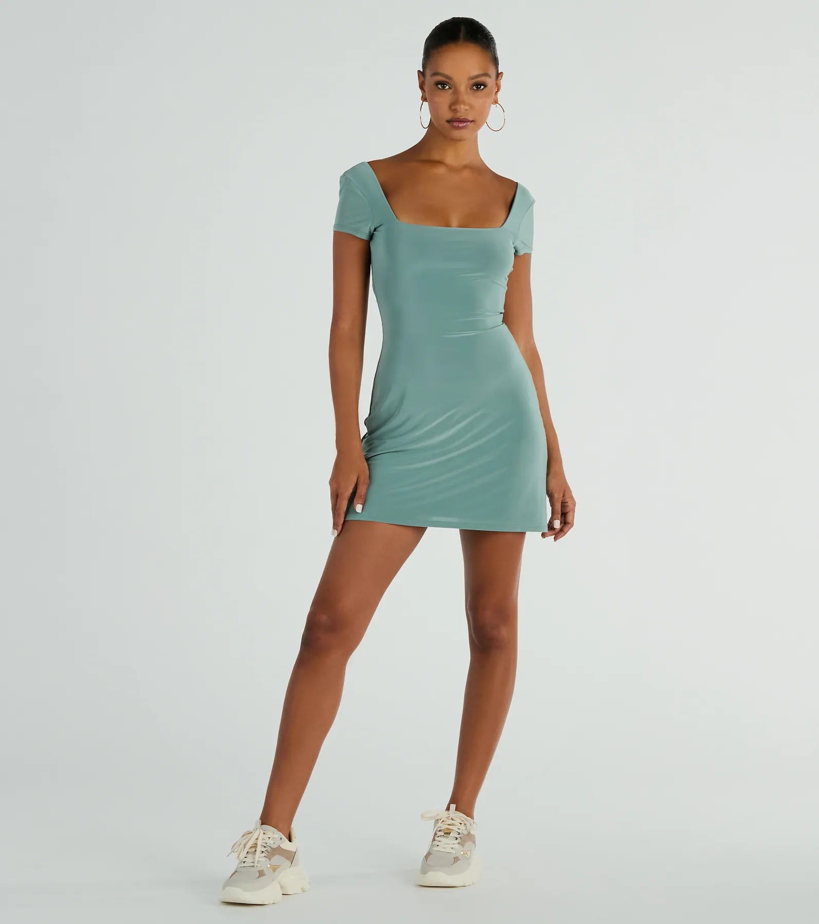 Oh So Sweet Tie Back A-Line Mini Dress