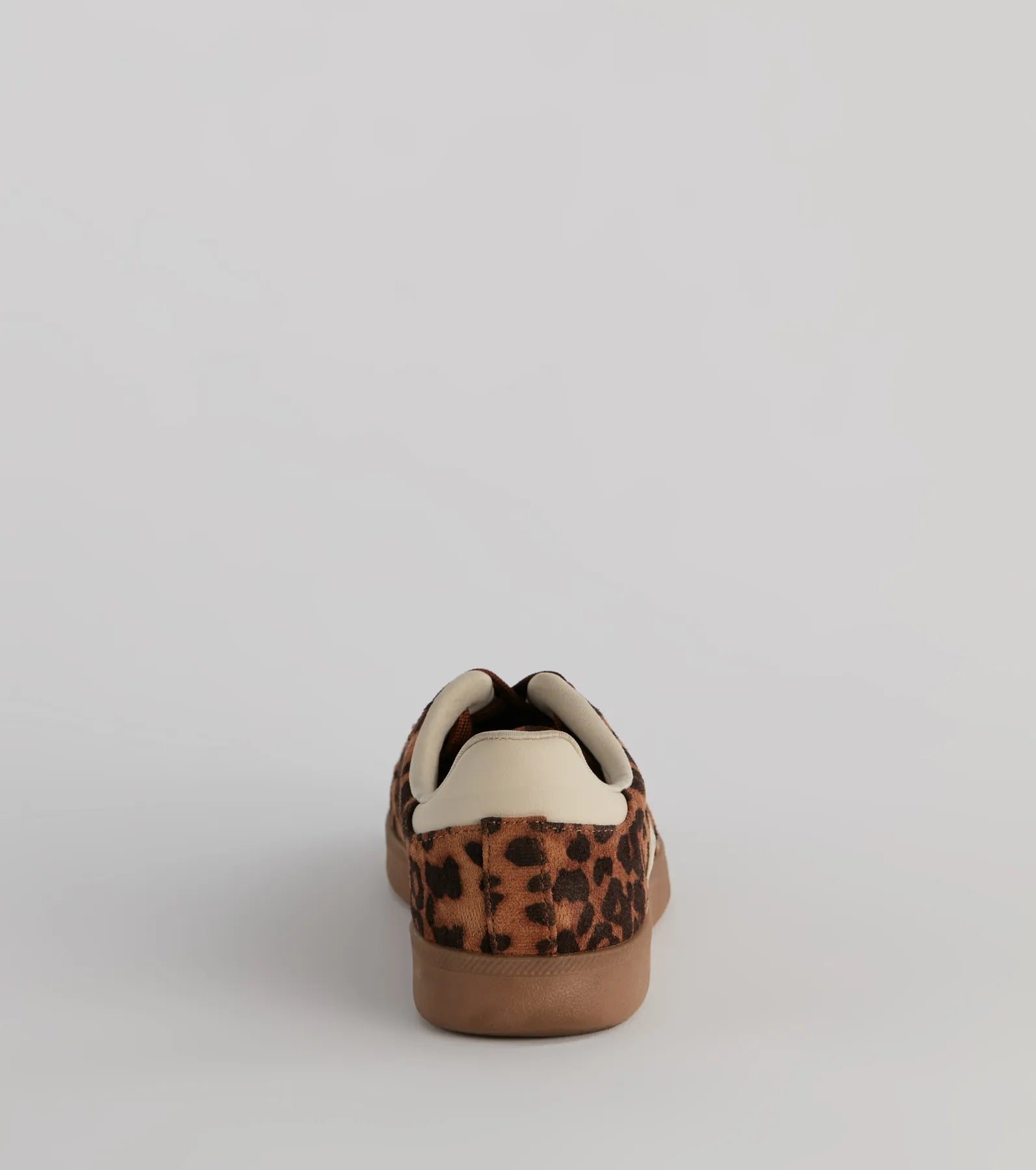 Wildly Cute Leopard Faux Suede Sneakers