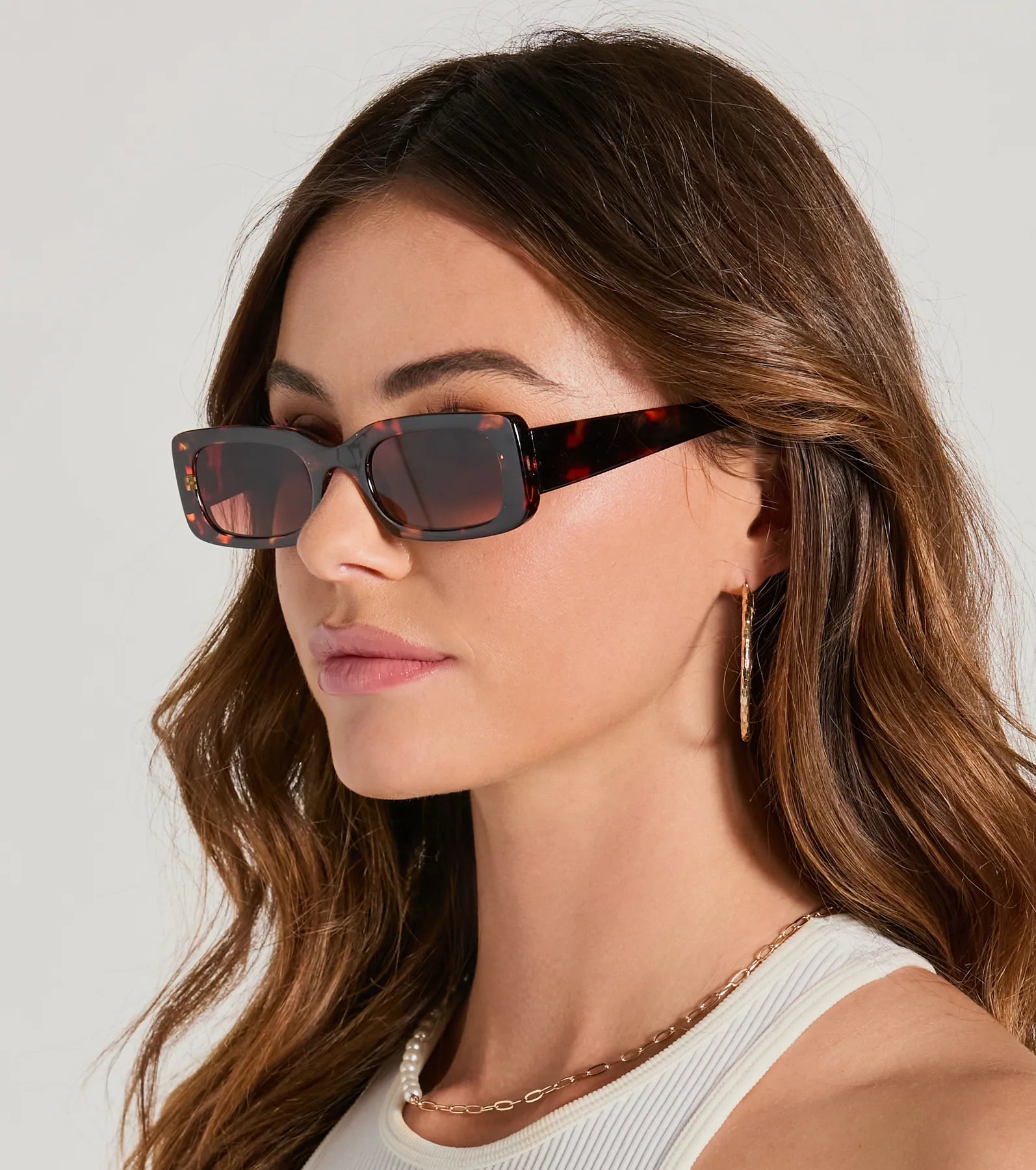 Classic Trendsetter Rectangle Sunglasses