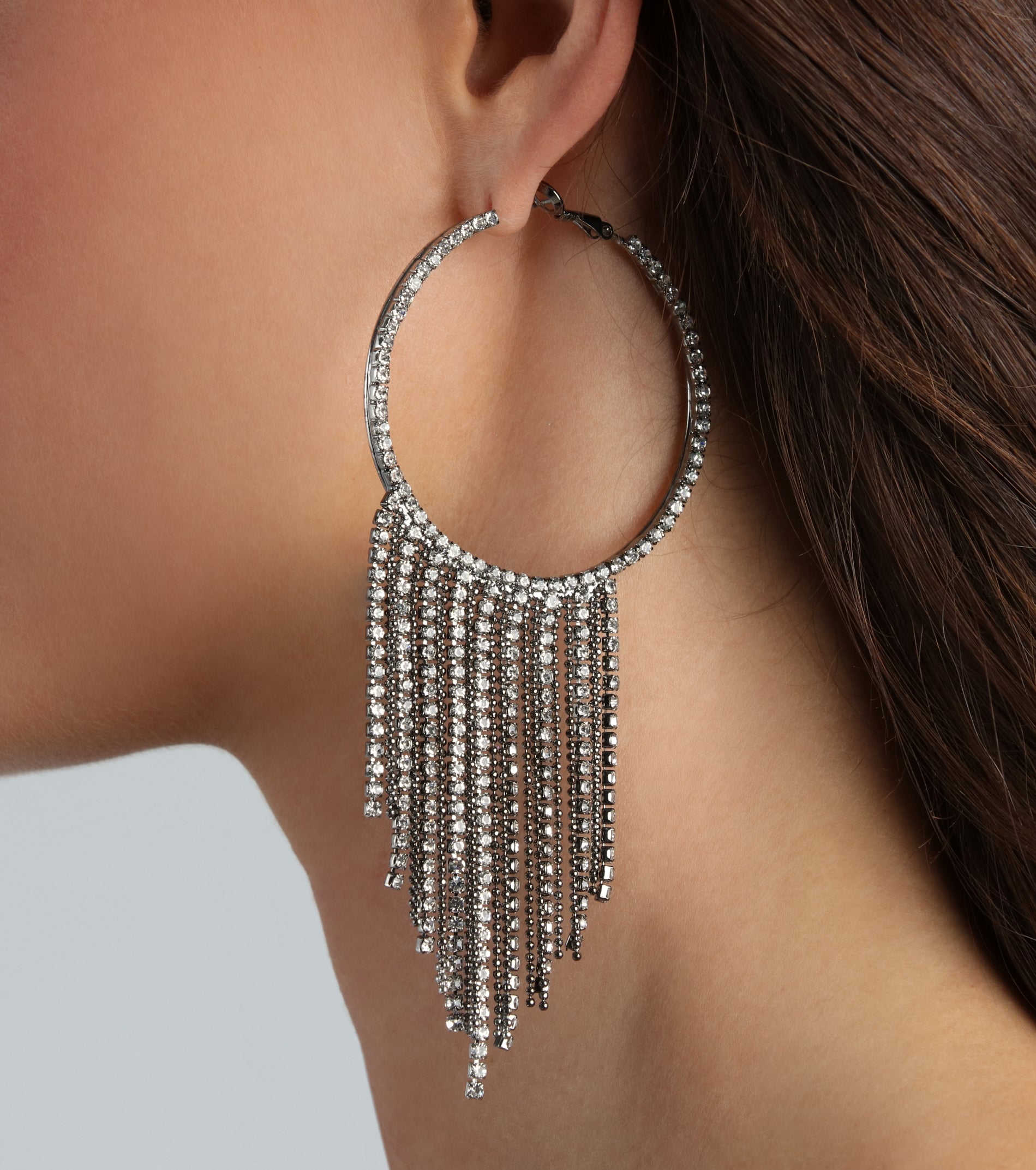 Fiercely Fringed Hoop Fringe Earrings