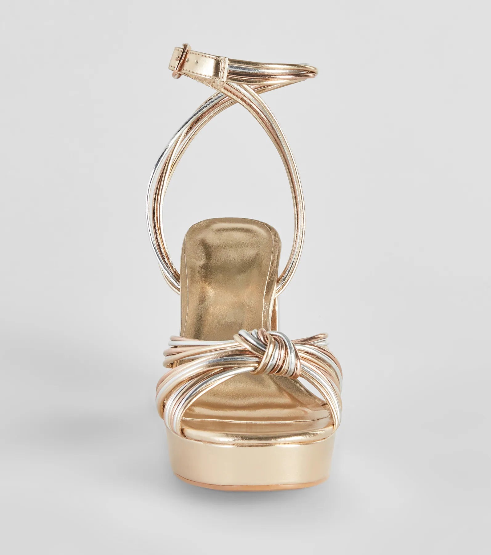 Make It Your Moment Metallic Platform Heels