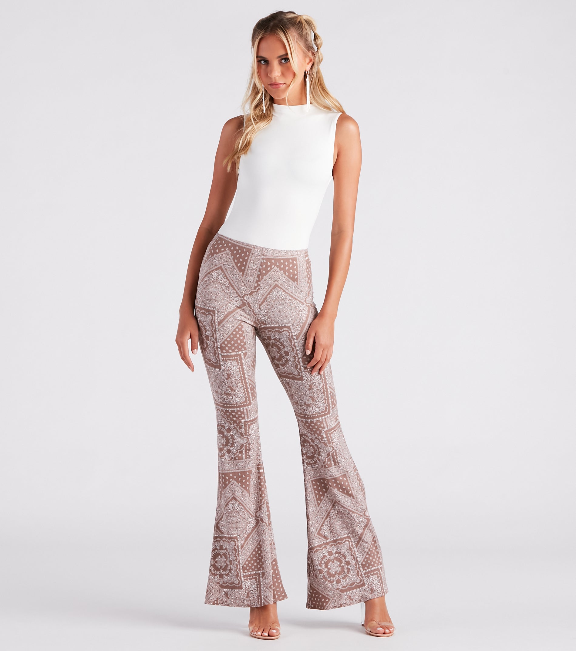 Paisley Princess Boho Flare Pants