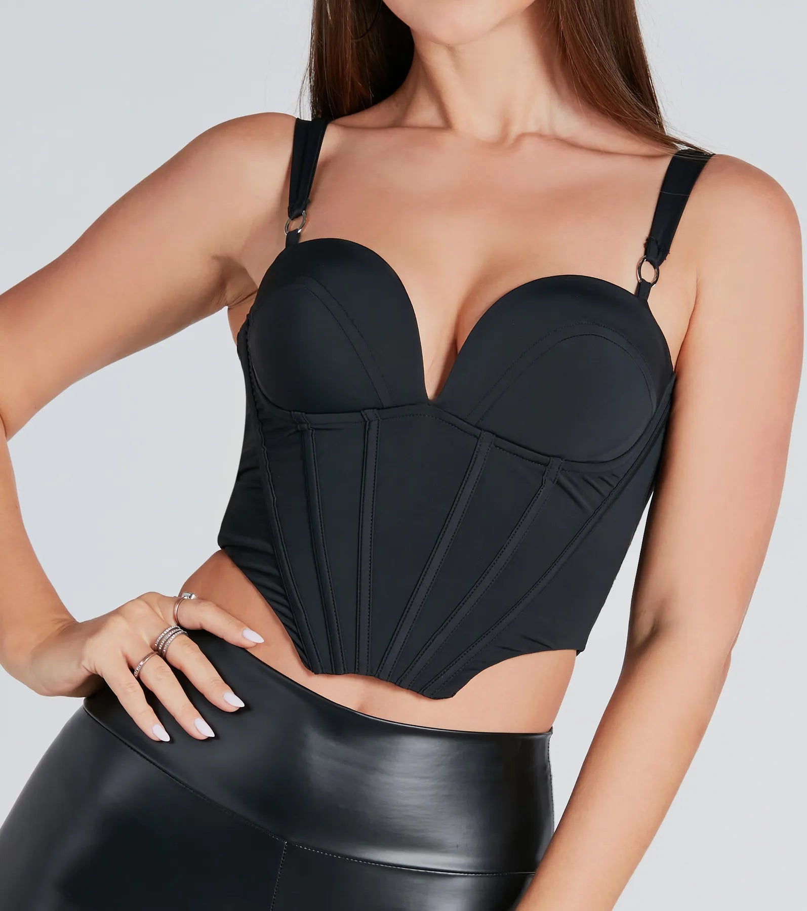 Sweet And Sultry Cropped Bustier Top