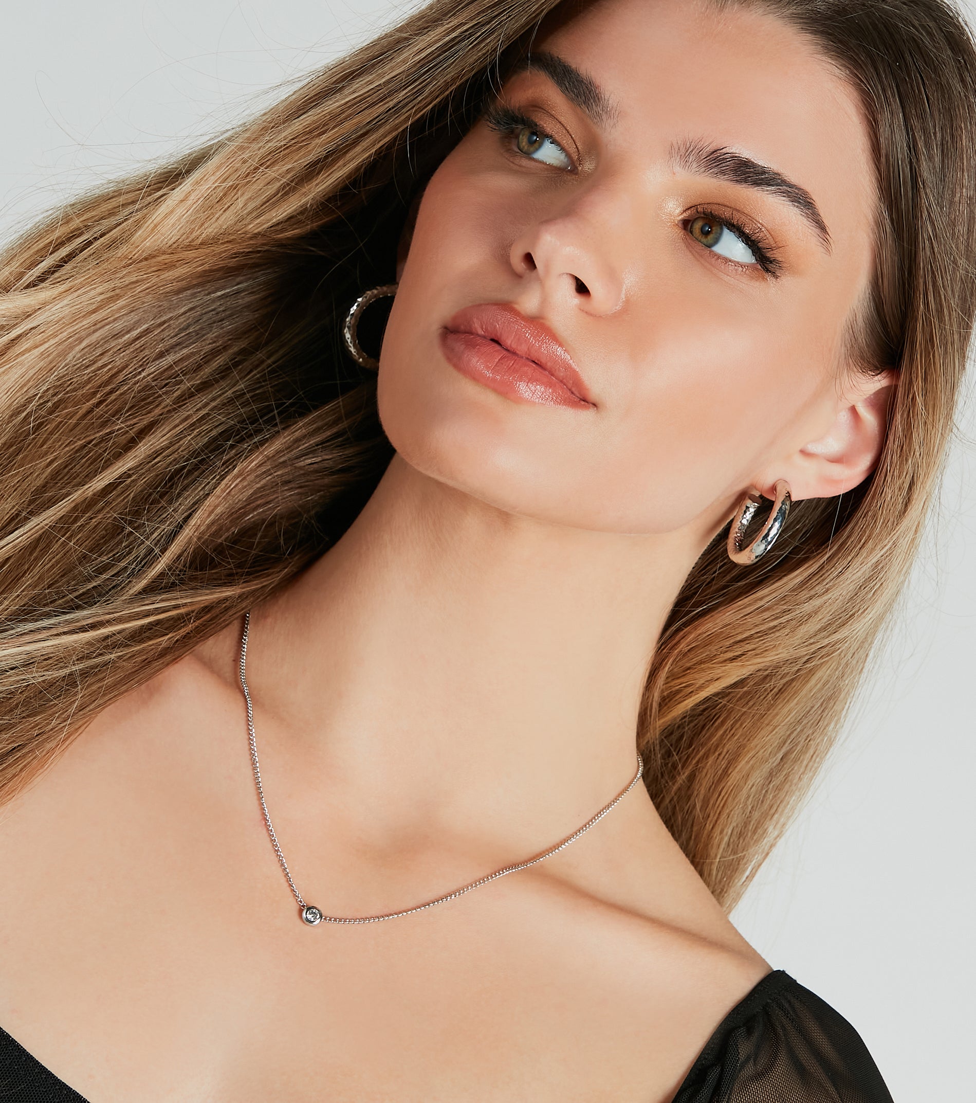 All In The Details Dainty Rhinestone Necklace