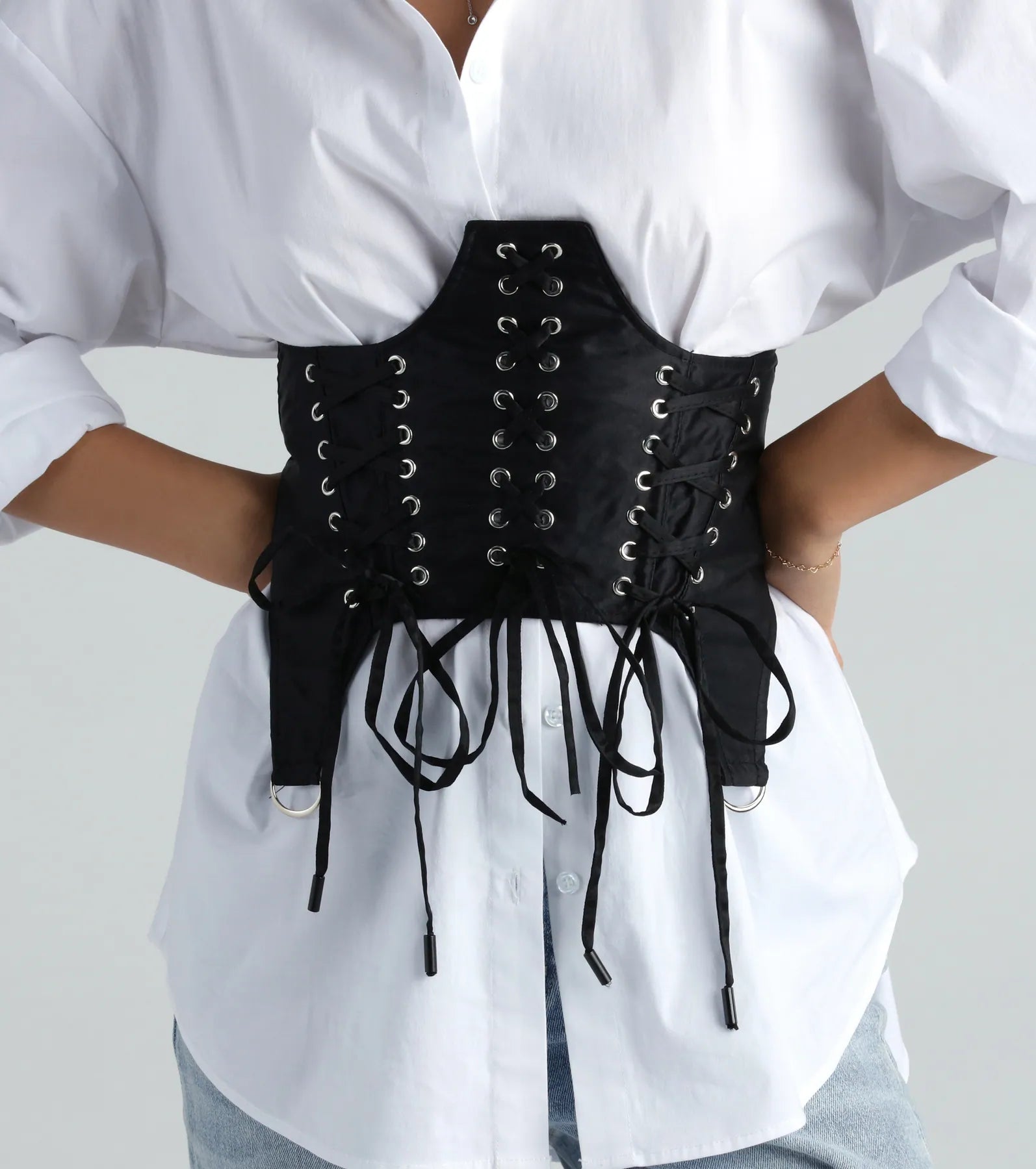 Laced Up In Chic Style Corset Belt