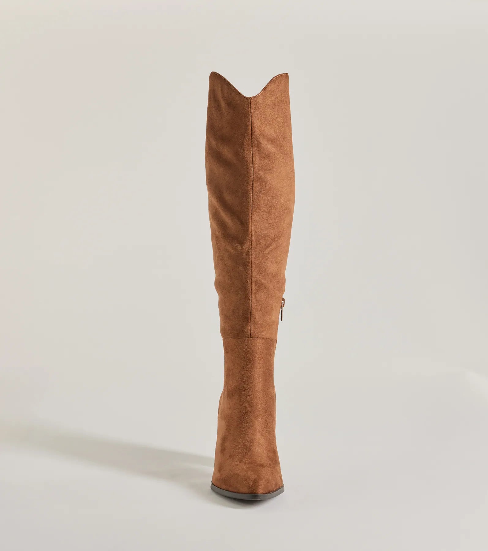 Chic Statement Faux Suede Knee-High Boots