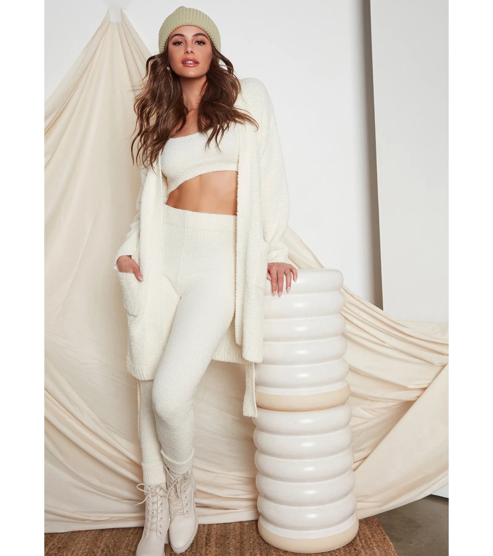 Tied In Cozy Chenille Tie-Waist Robe