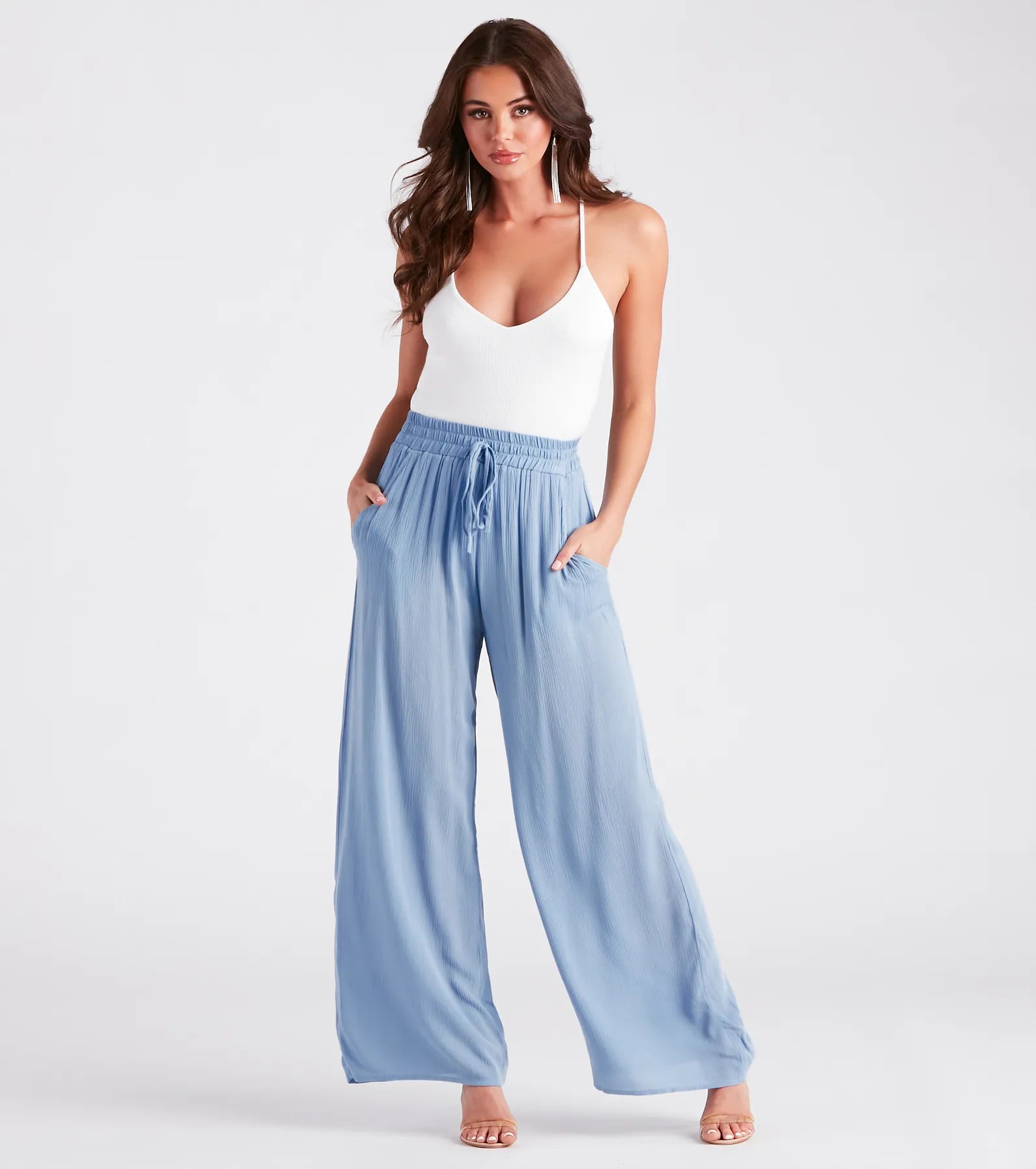 Casual Weekend Plans Wide-Leg Pants