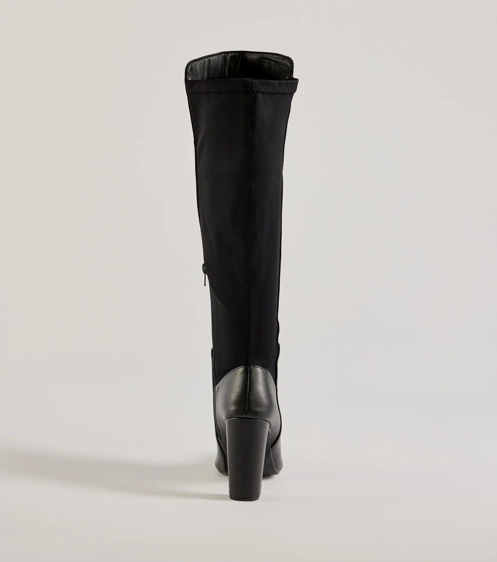 Looking Sleek Under-The-Knee Block Heel Boots