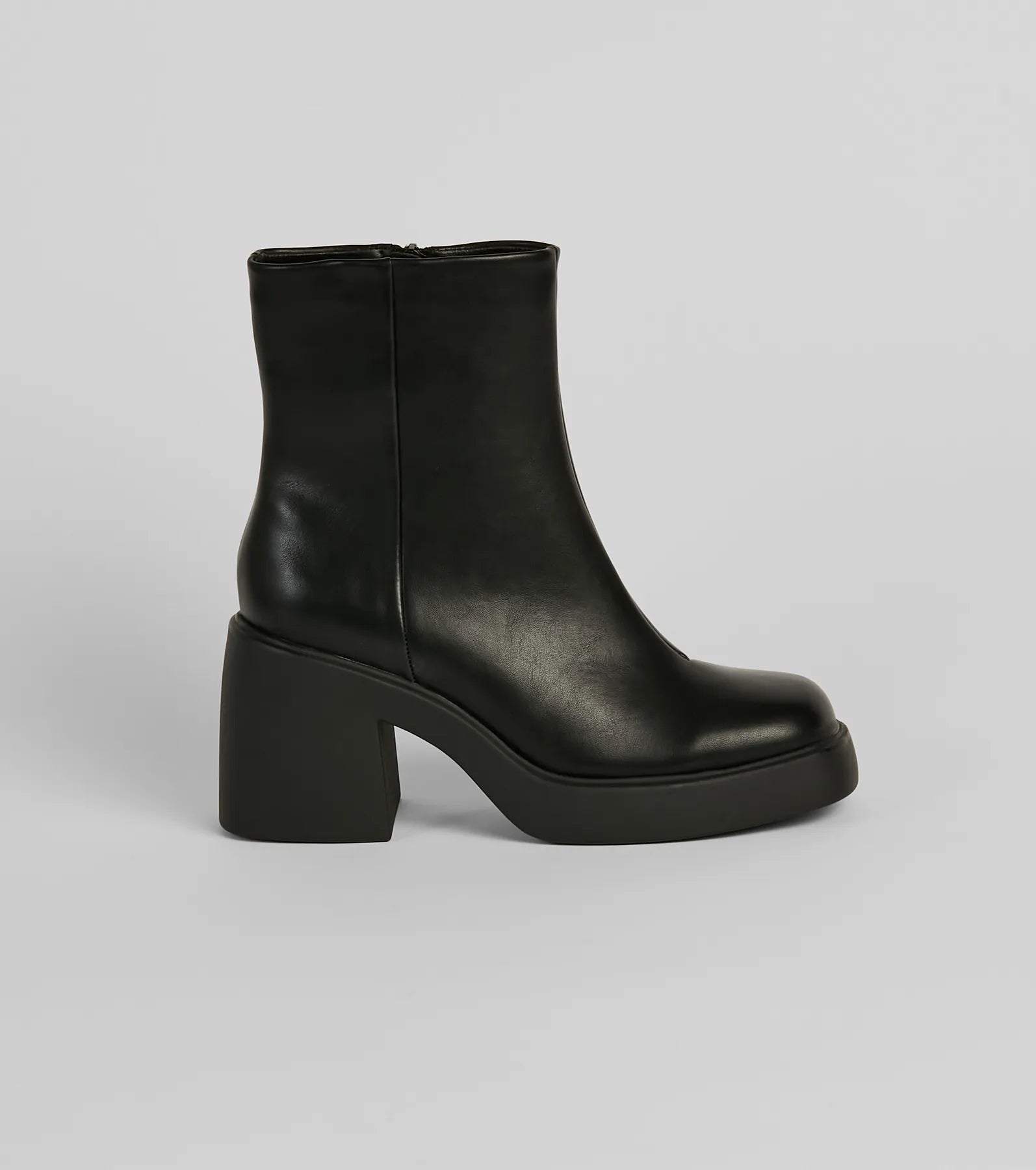 Looking Sleek Platform Block Heel Booties