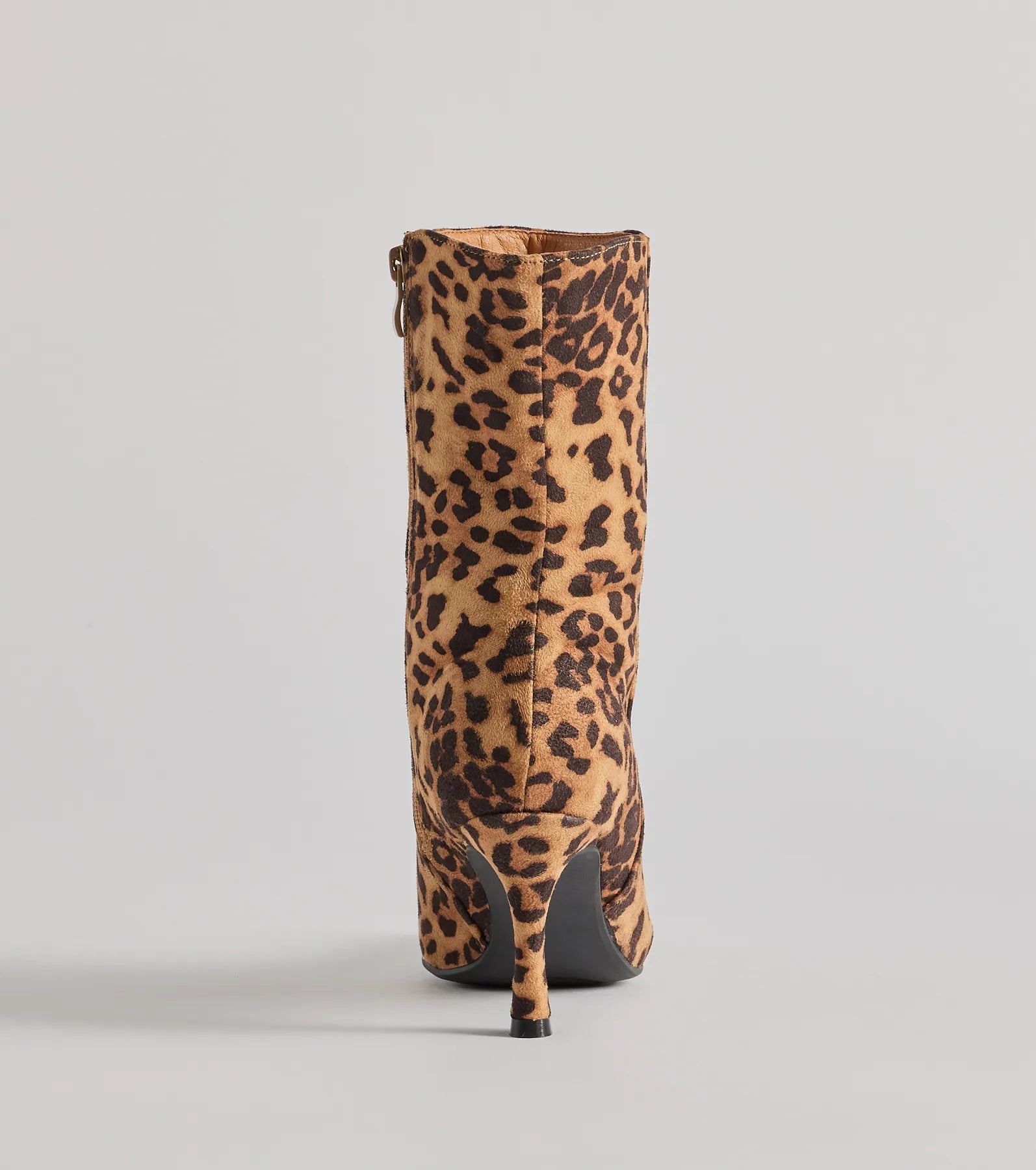 Fierce Strut Leopard Print Stiletto Booties